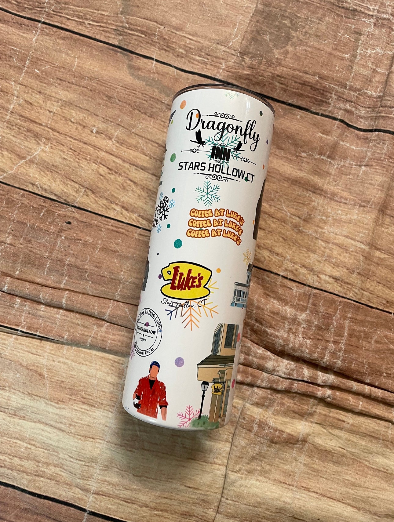 Gilmore Dragonfly INN Star Hollow CT Tumbler