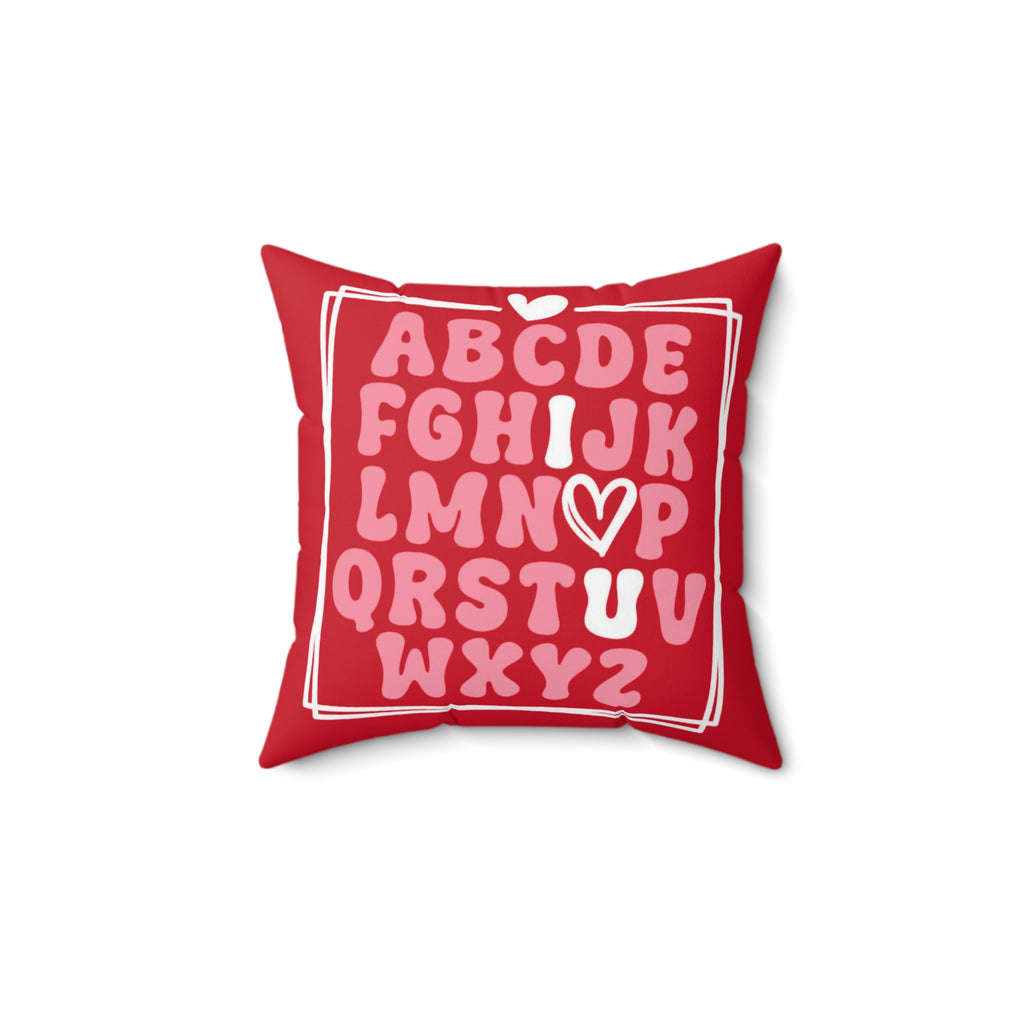 I ♡ you Alphabet  Pillow