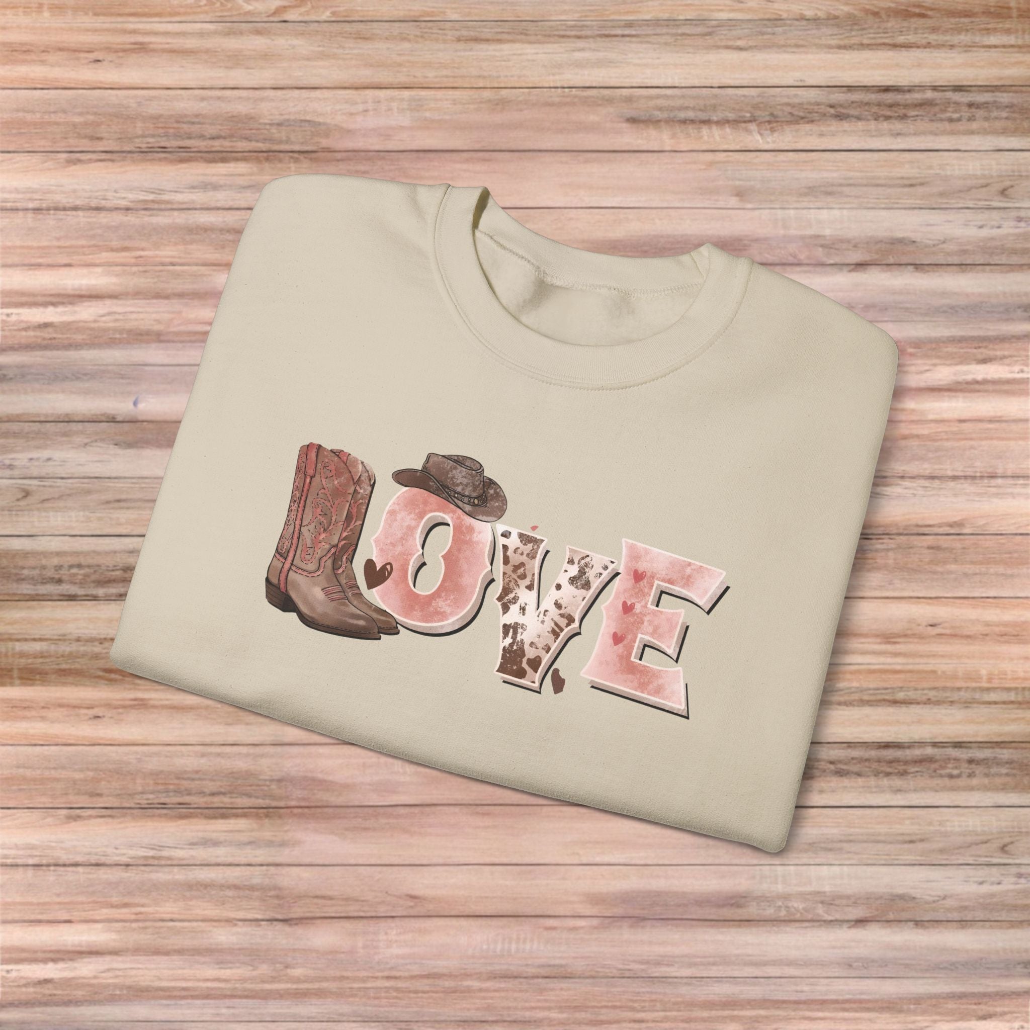 LOVE Cowboy boots Sweater