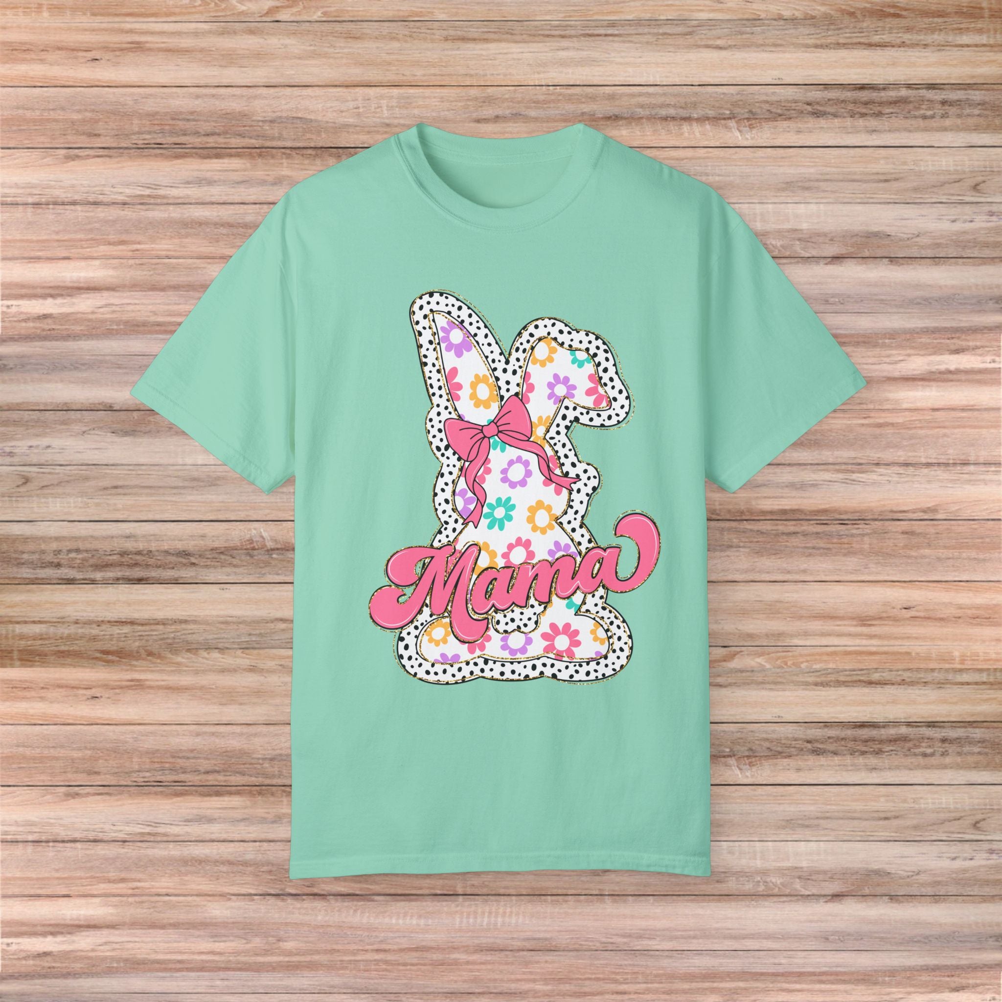 Floral Bunny Mama Tshirt