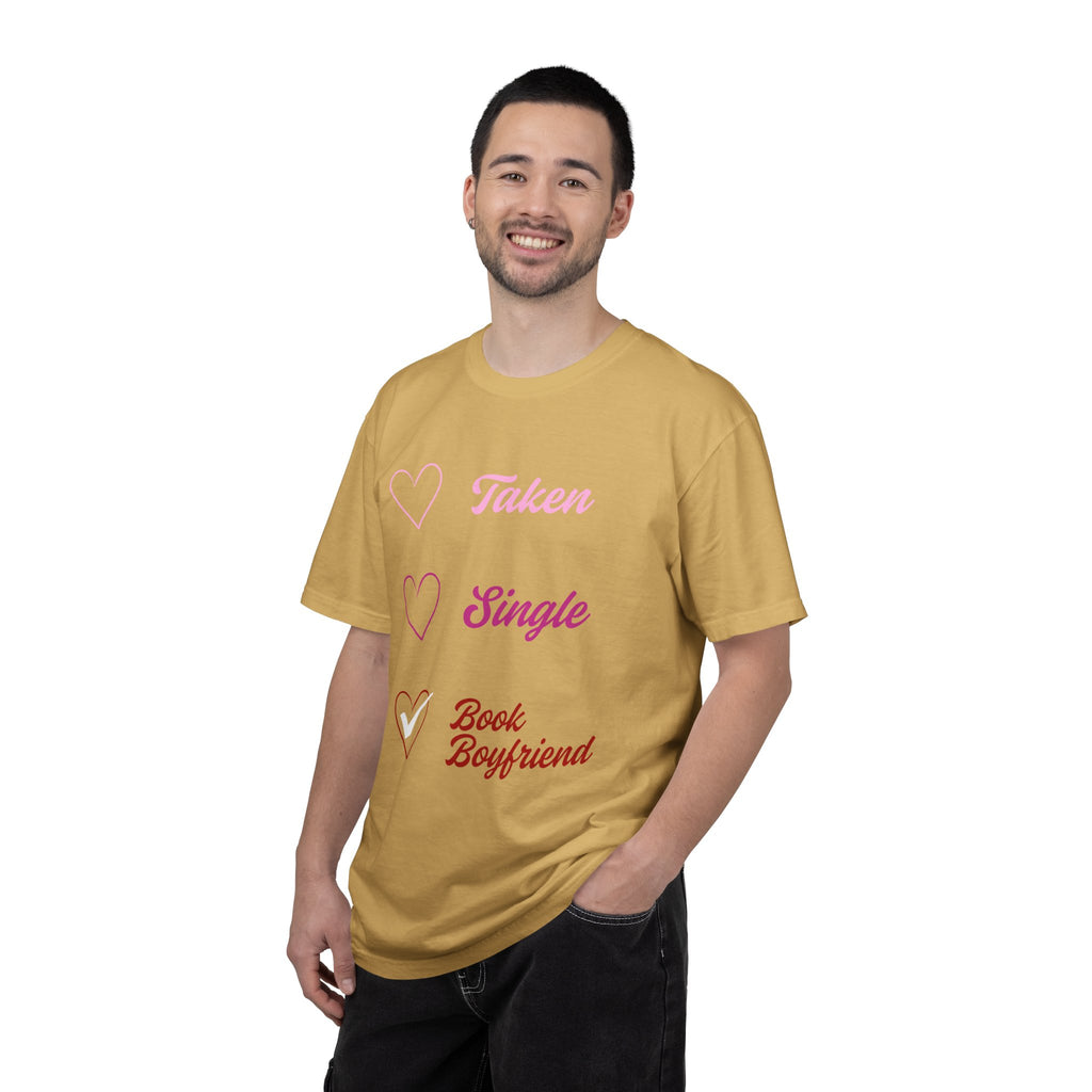 Checkbox Book Boyfriend Valentines Tshirt