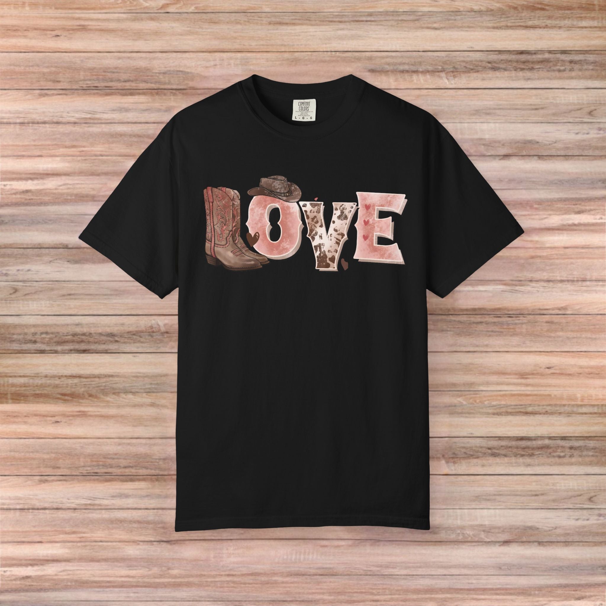 LOVE Cowboy boots Tshirt