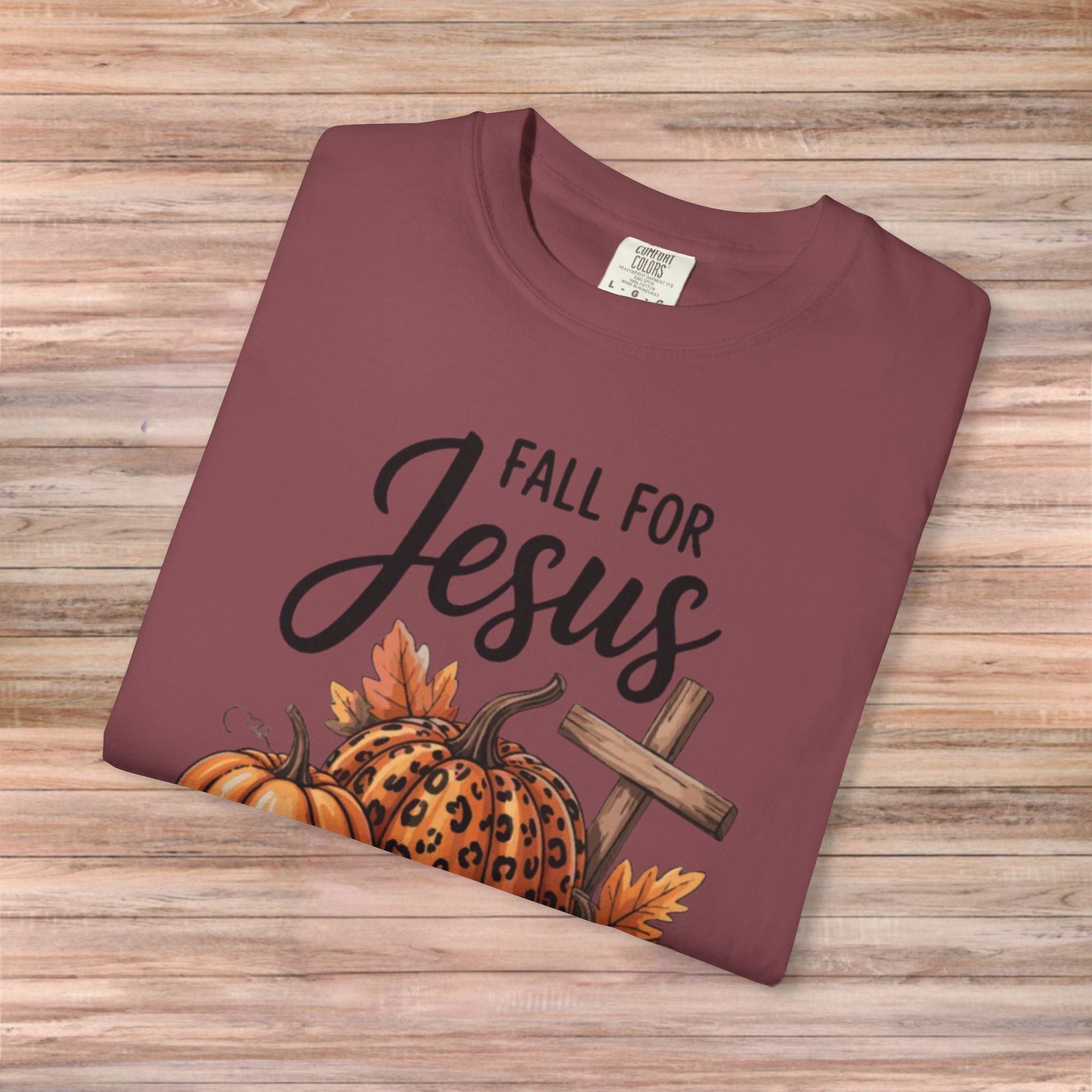 Fall For Jesus He Never Leaves Tshirt
