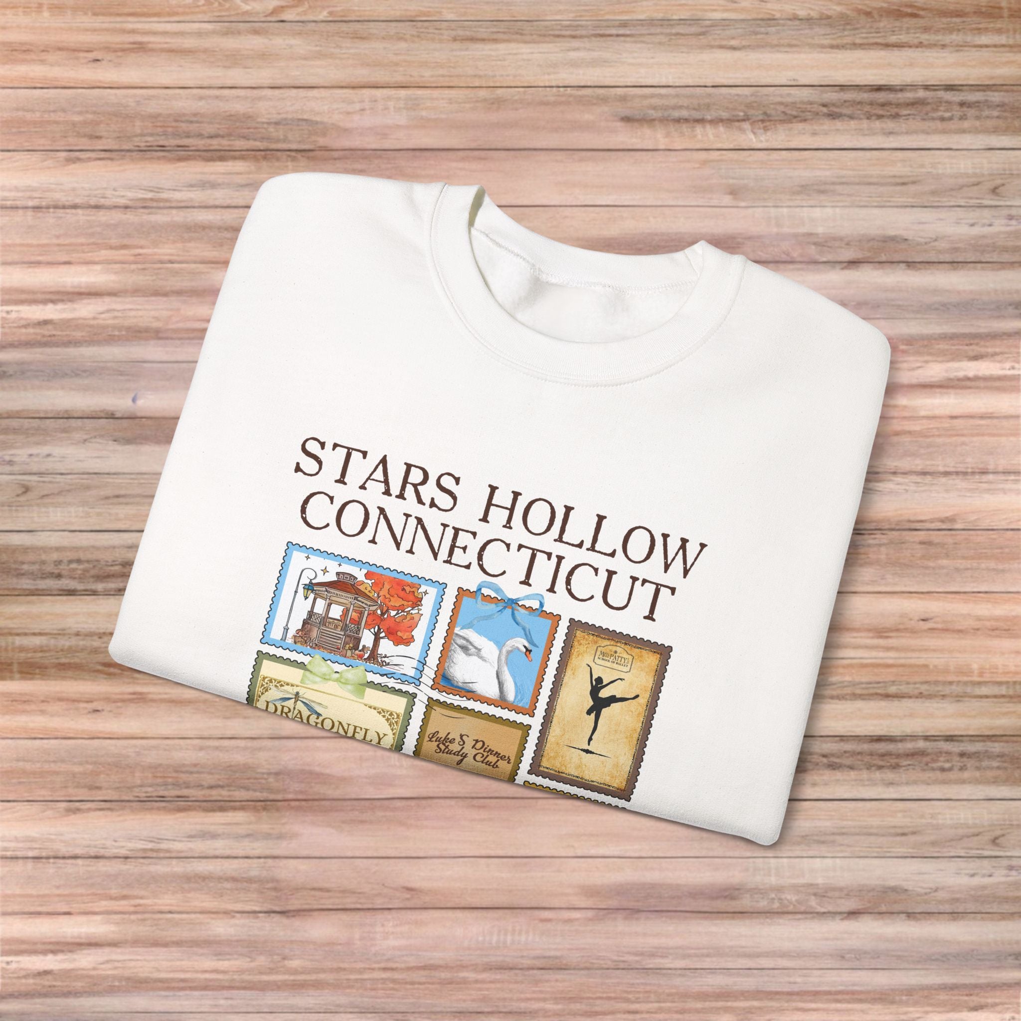Stars Hollow Connecticut Post Stamp Sweater