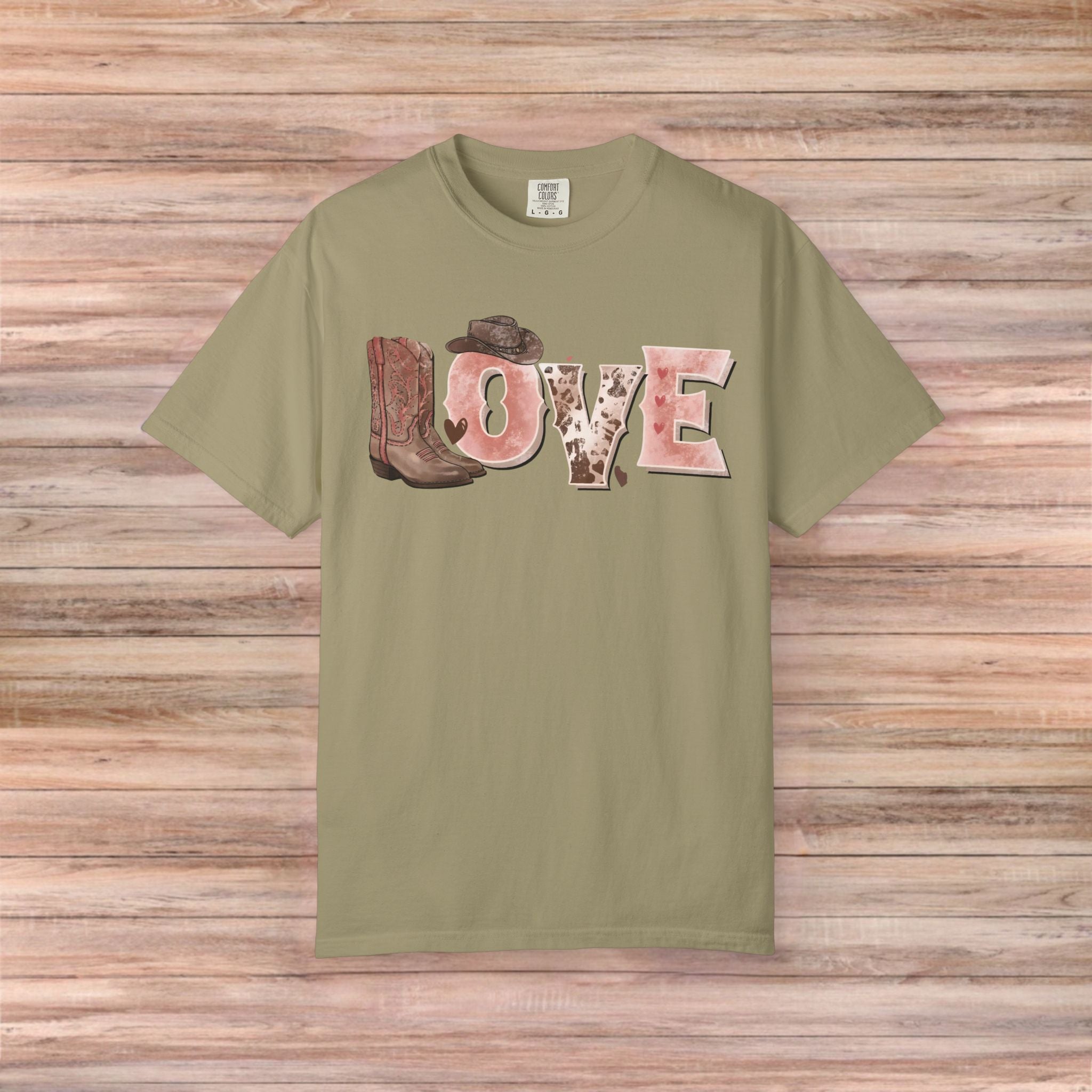 LOVE Cowboy boots Tshirt