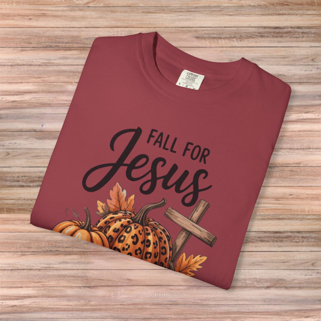 Fall For Jesus He Never Leaves Tshirt