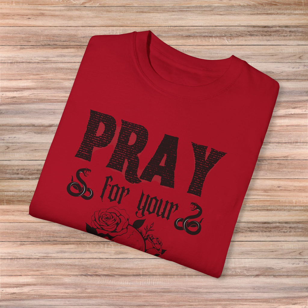 Pray for Your Enemies Skull Tshirt