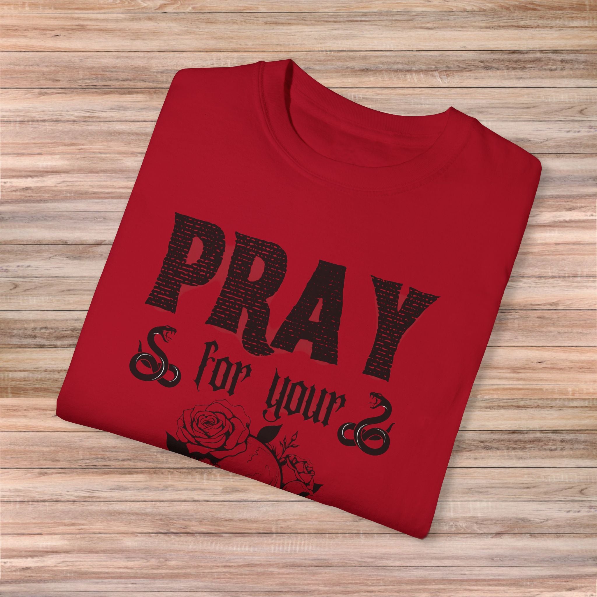 Pray for Your Enemies Skull Tshirt