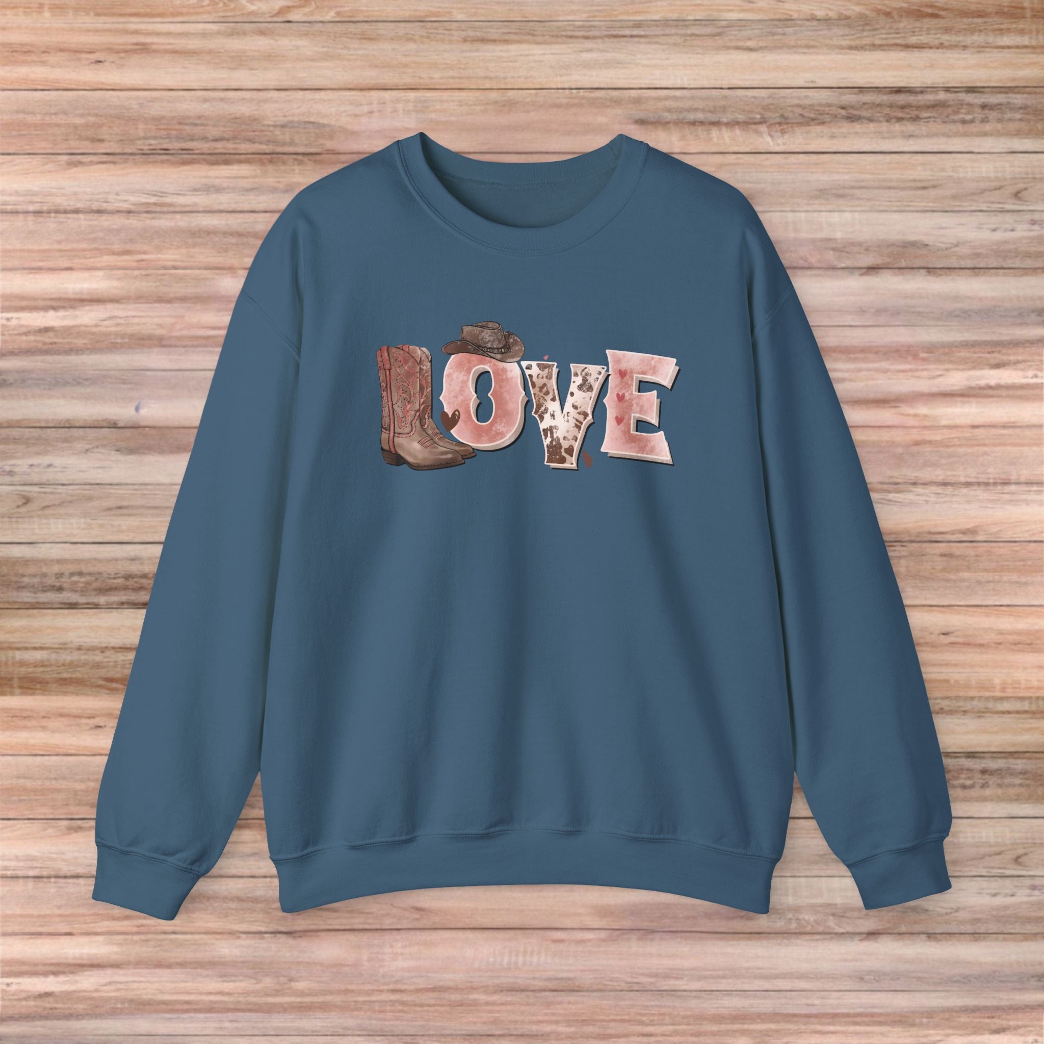 LOVE Cowboy boots Sweater