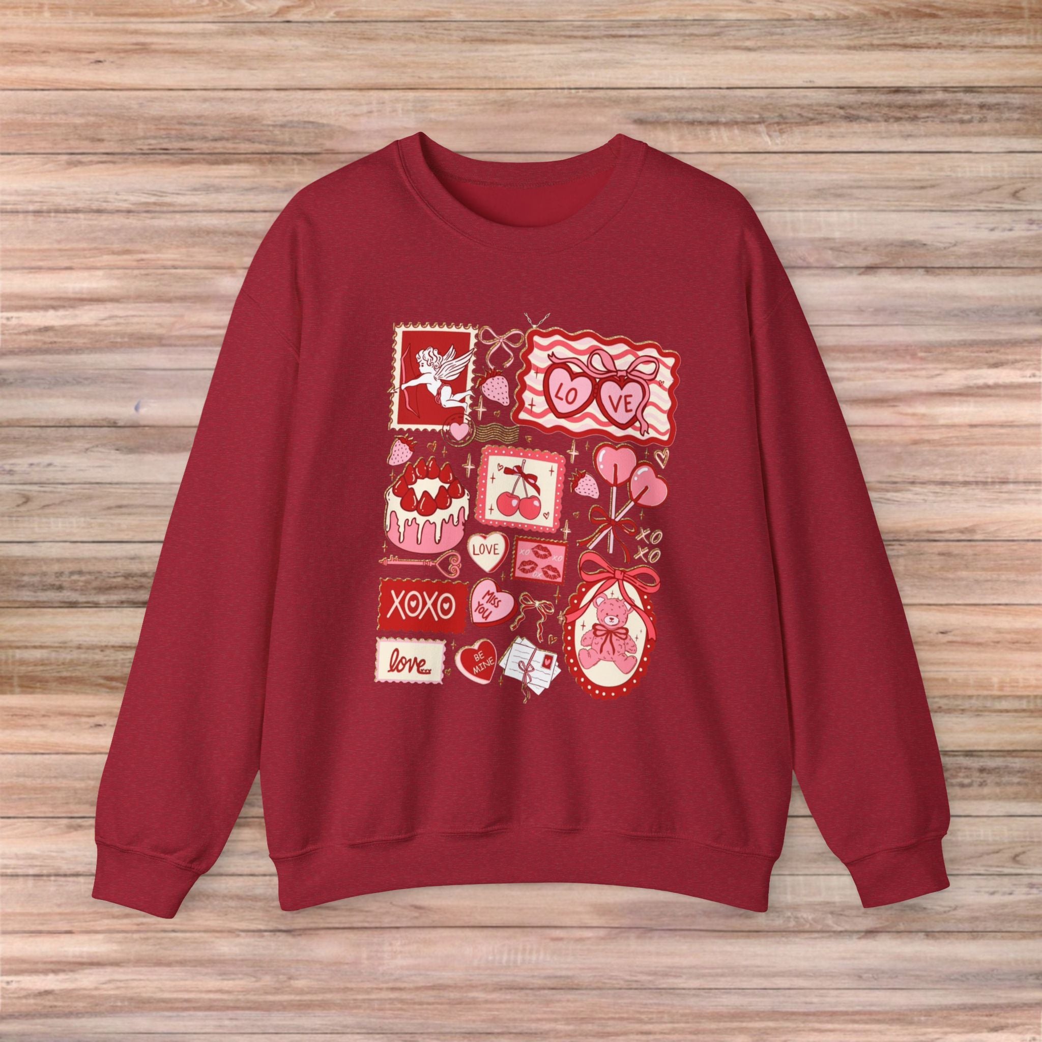 Valentines Vintage Cards Sweater