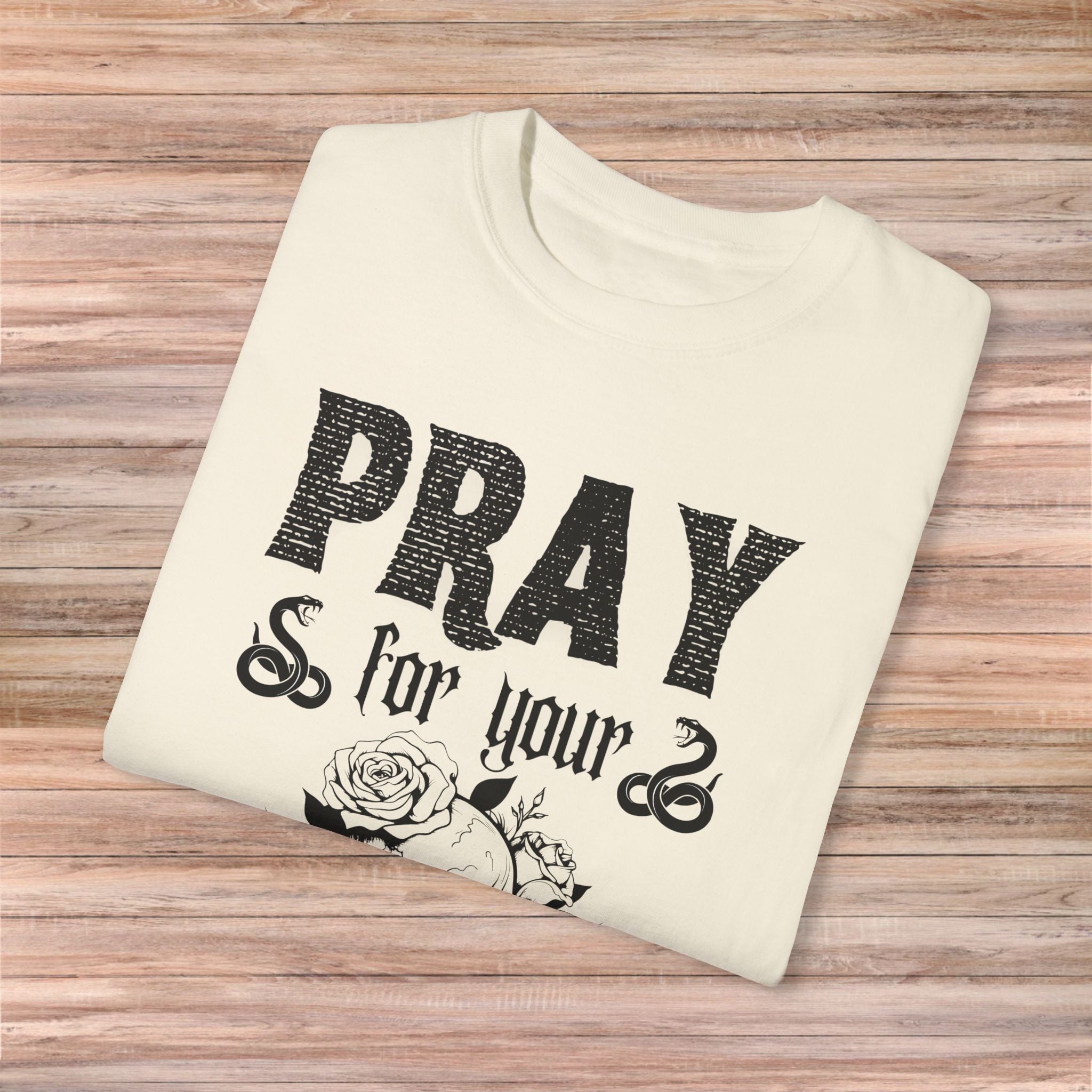 Pray for Your Enemies Skull Tshirt