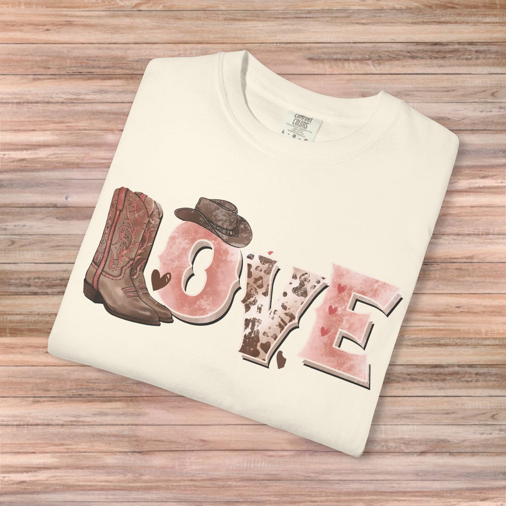 LOVE Cowboy boots Tshirt