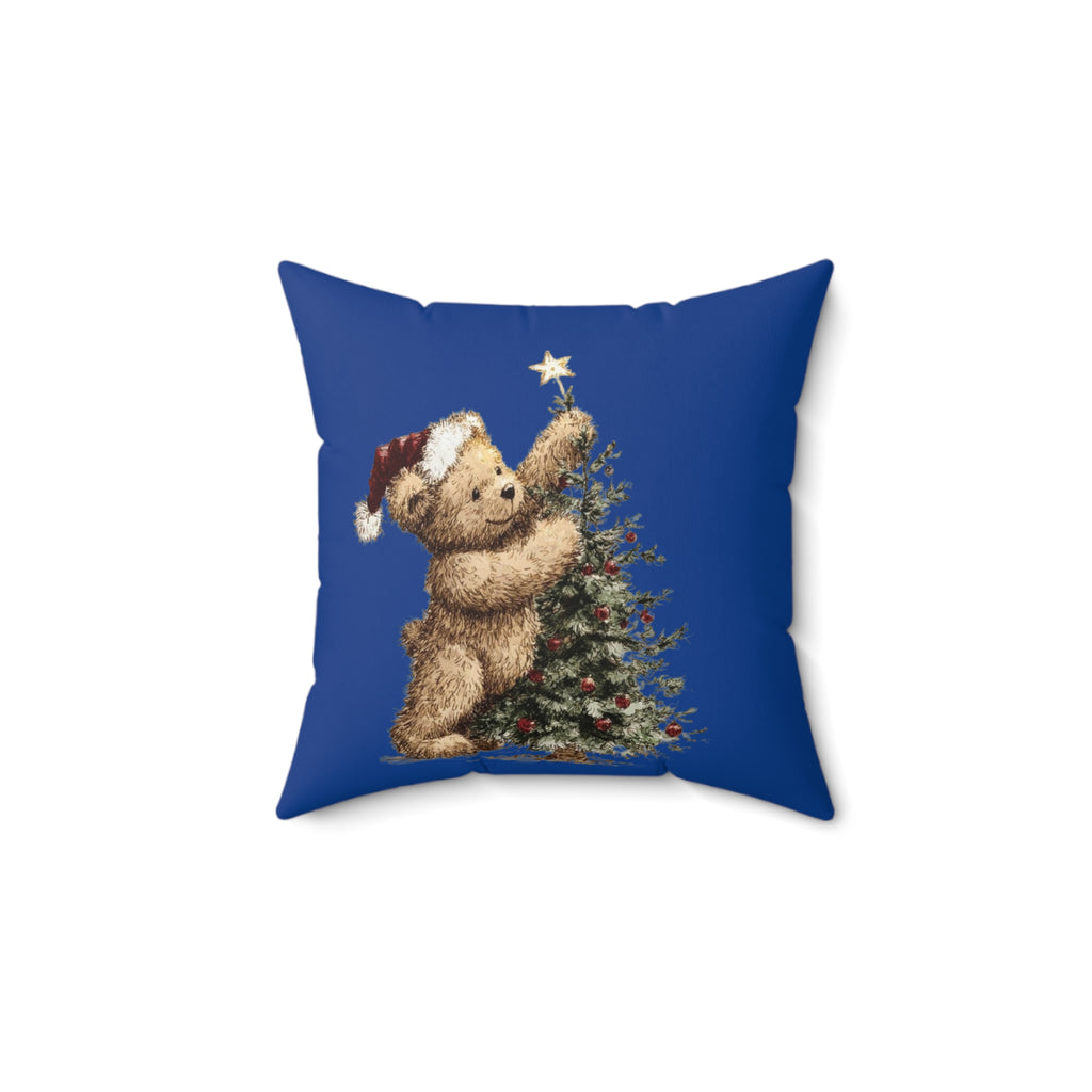 Christmas Teddy Bear Pillow