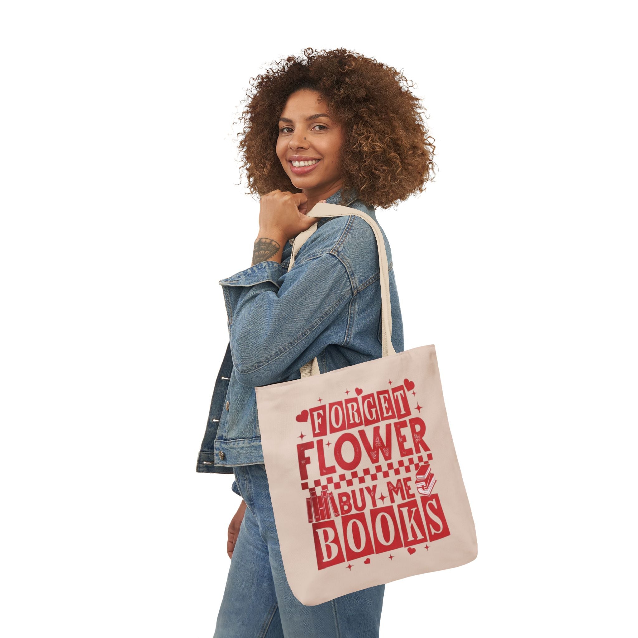 Forgot Flower Buy Me Books Tote Bag