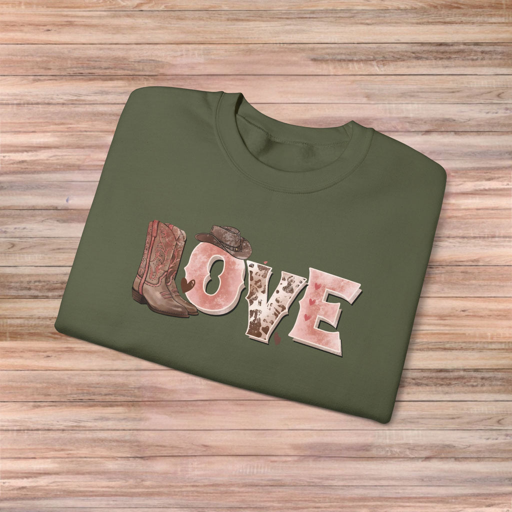LOVE Cowboy boots Sweater