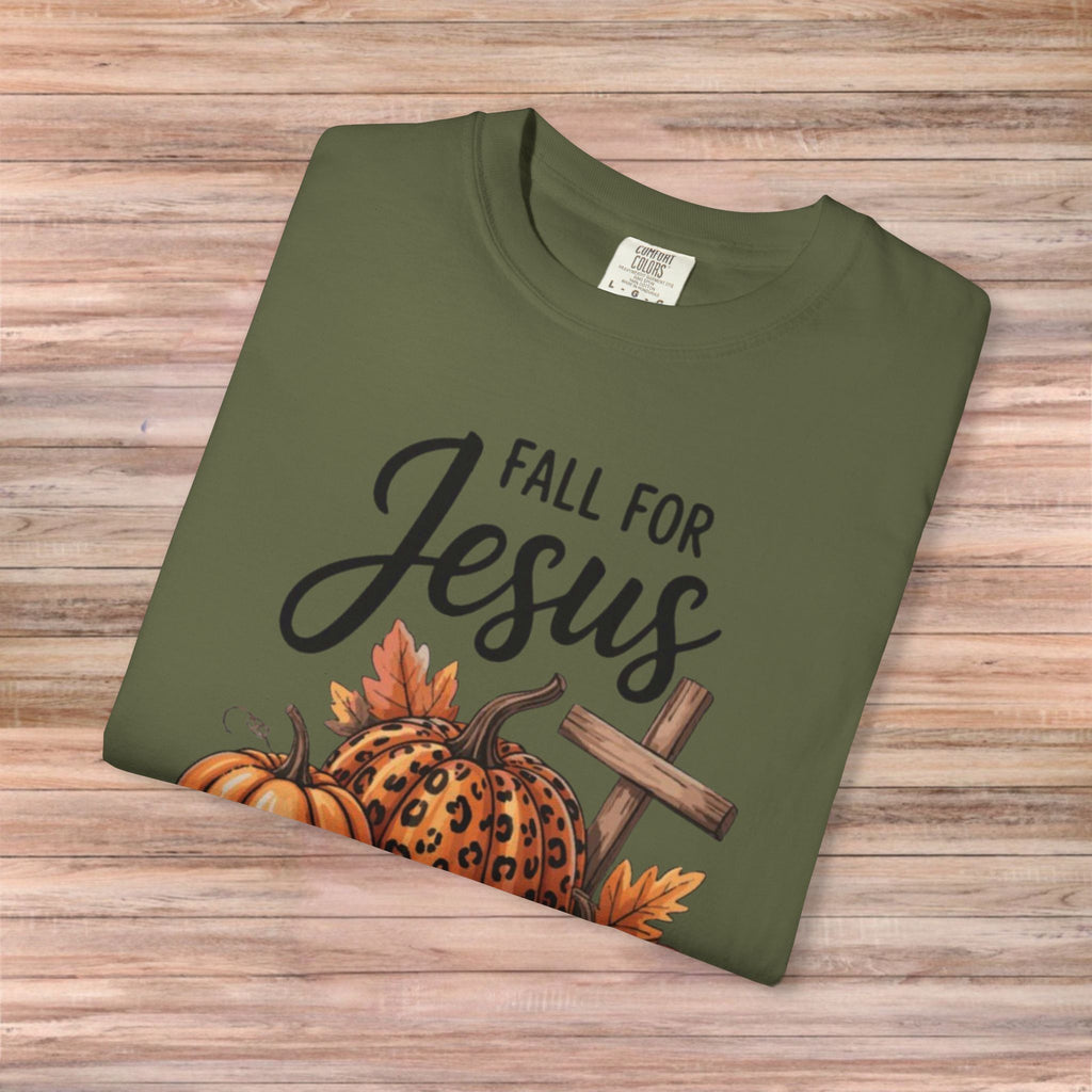 Fall For Jesus He Never Leaves Tshirt