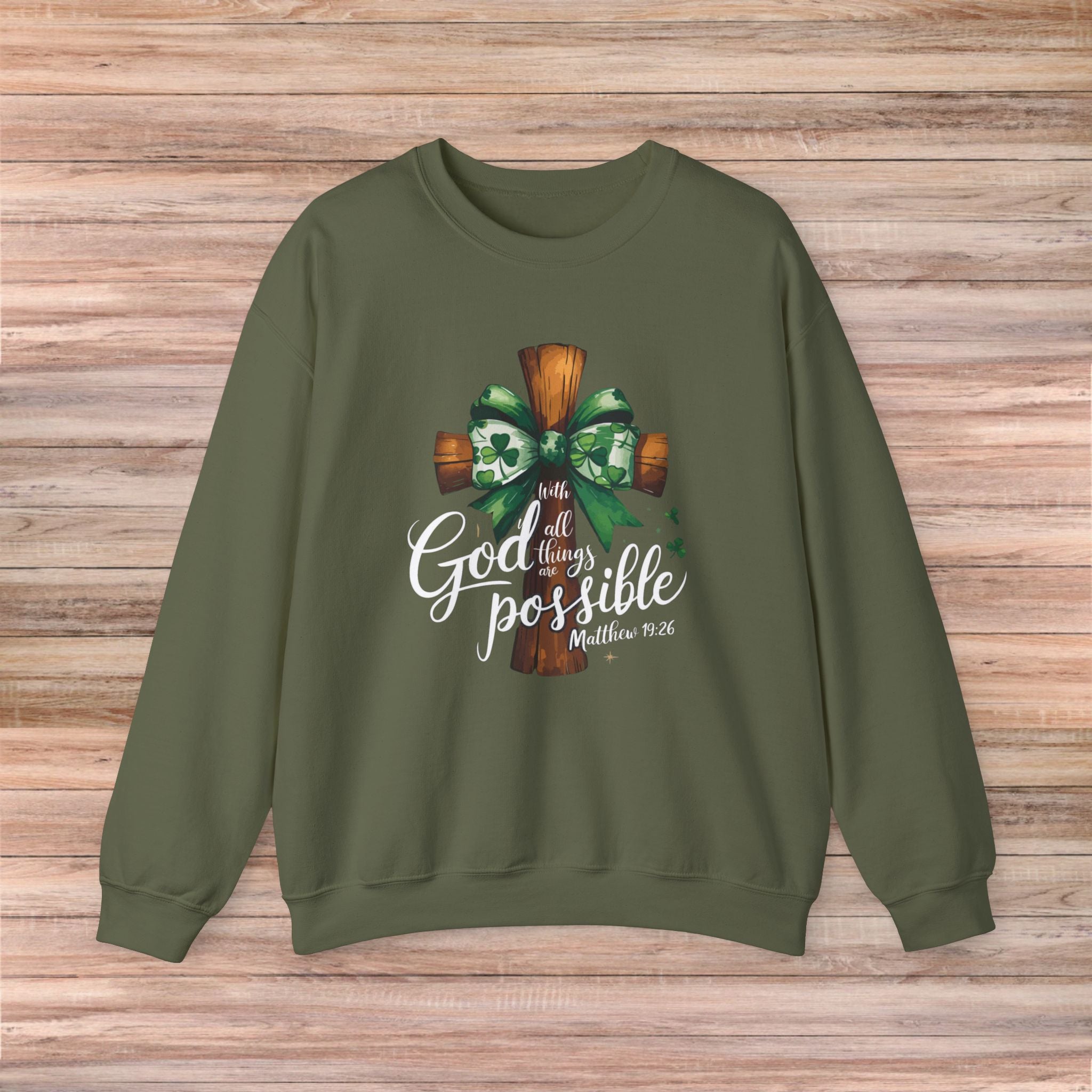 With God all things are Possible Sweater