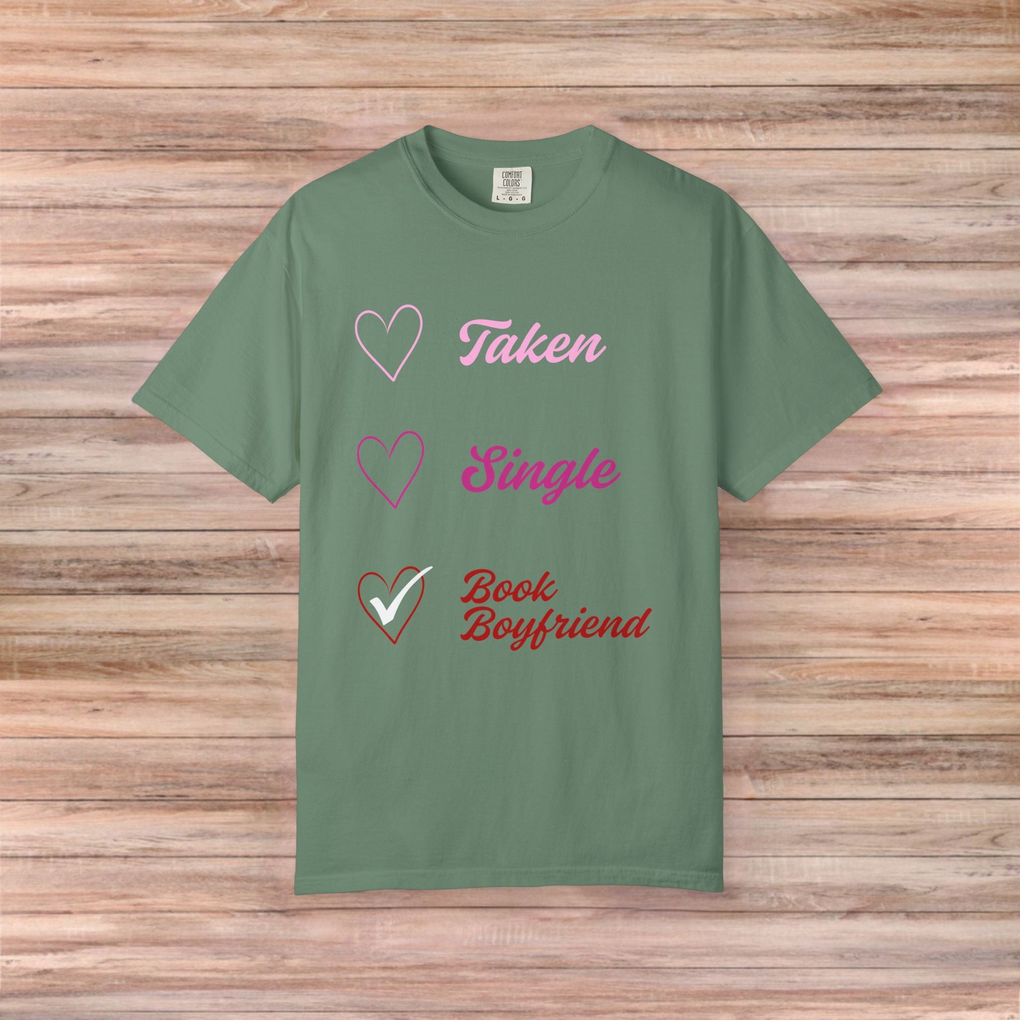 Checkbox Book Boyfriend Valentines Tshirt