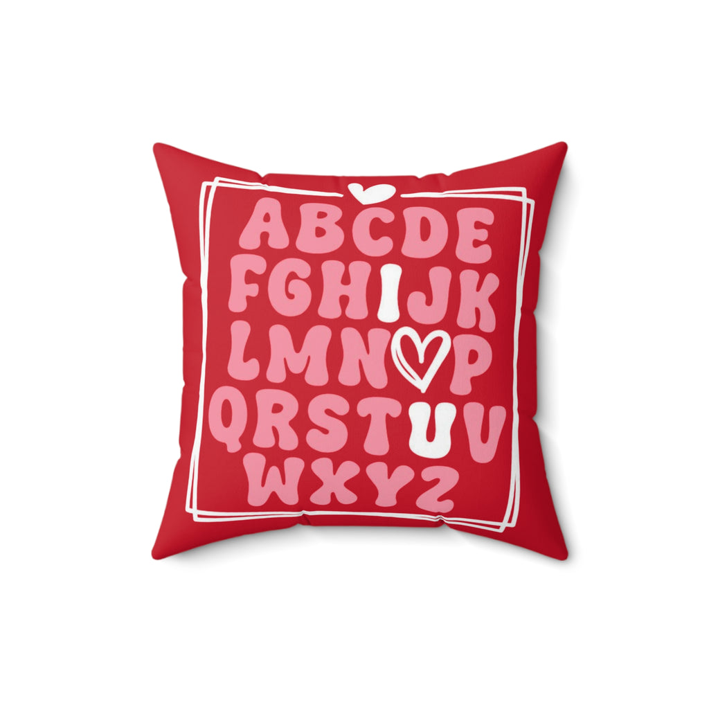 I ♡ you Alphabet  Pillow