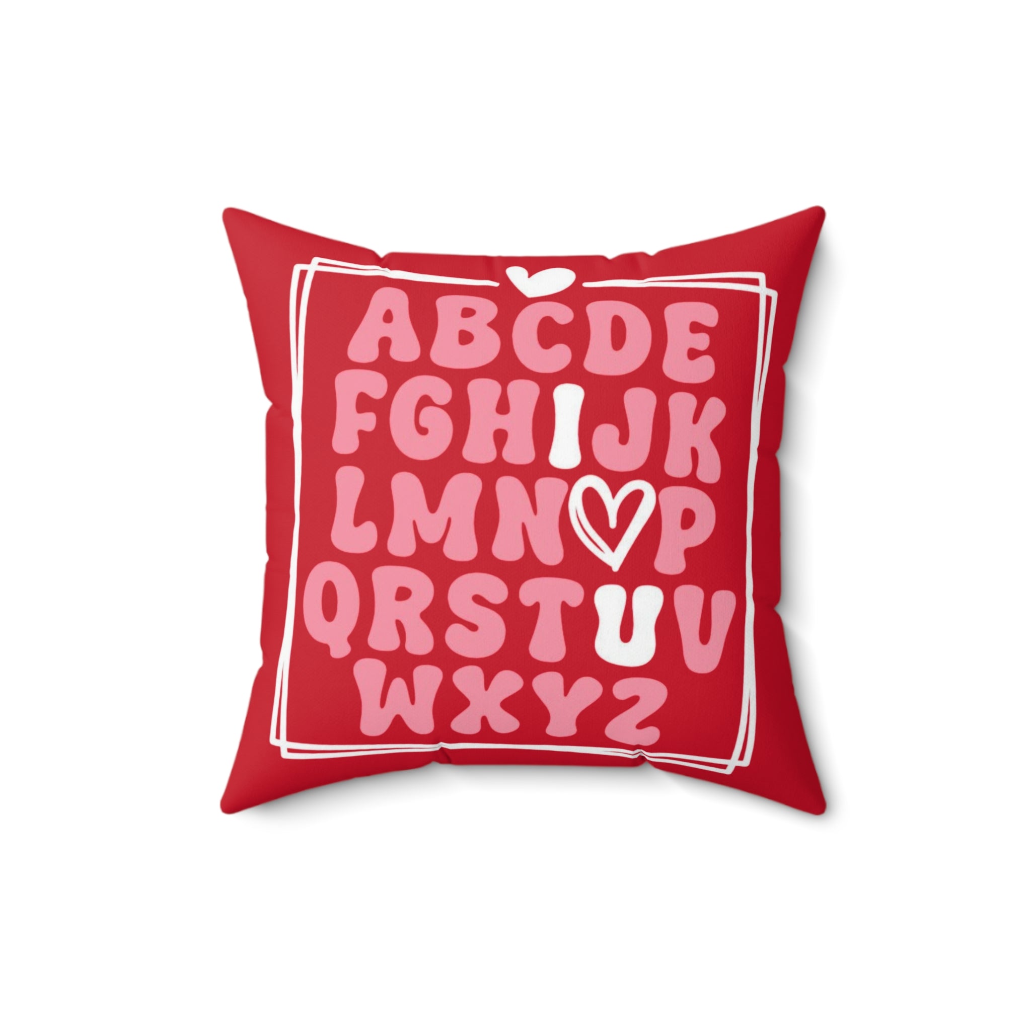 I ♡ you Alphabet  Pillow