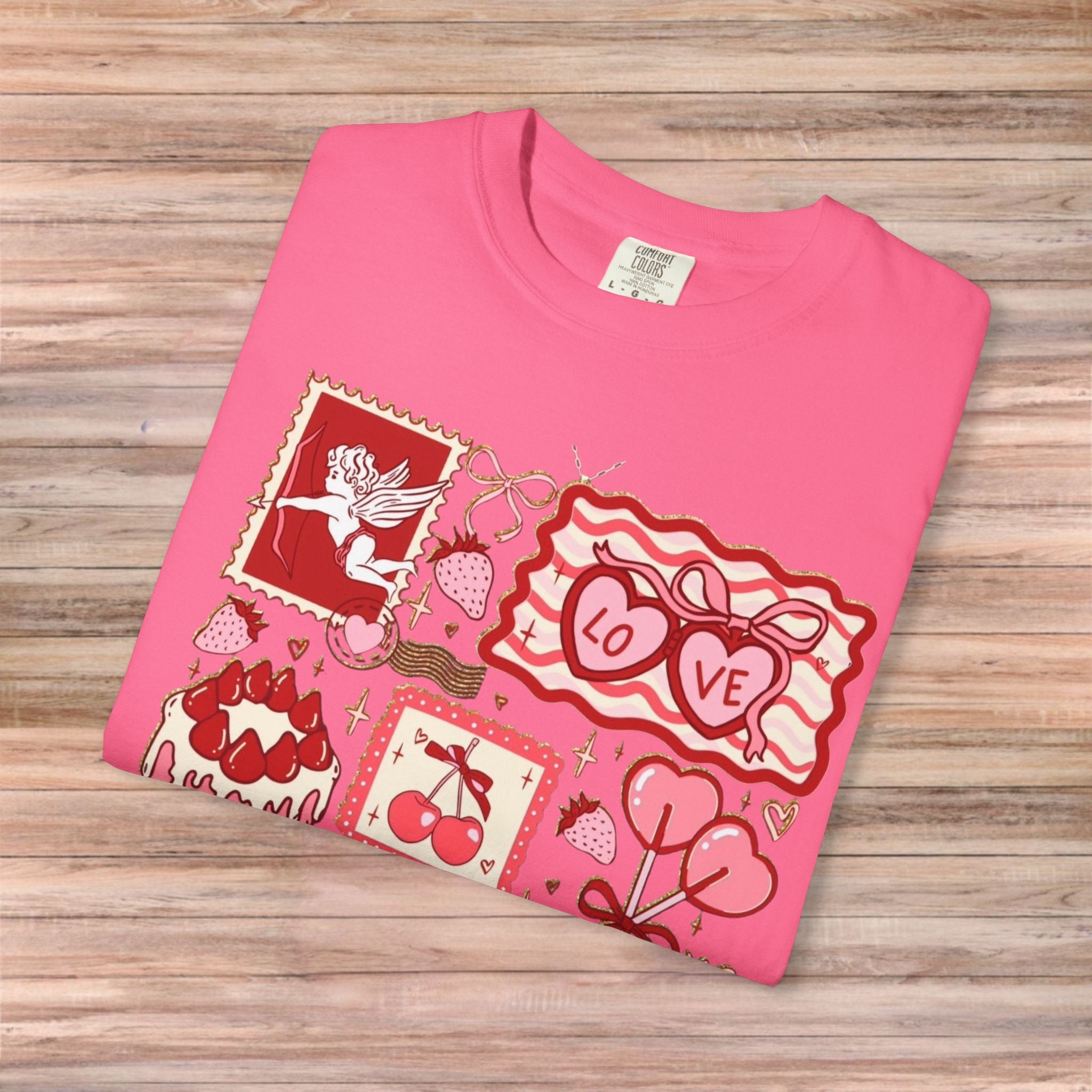 Valentines Vintage Card Post Tshirt