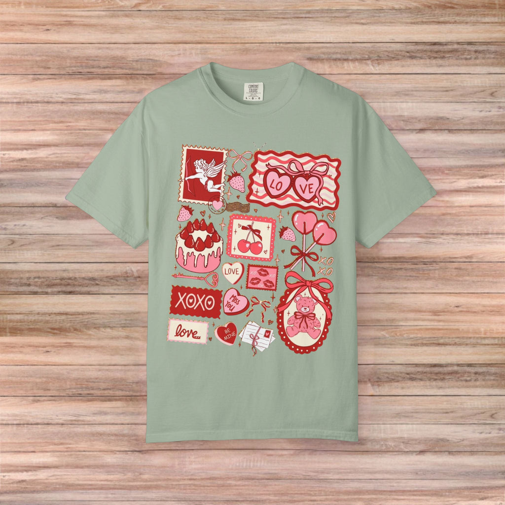Valentines Vintage Card Post Tshirt