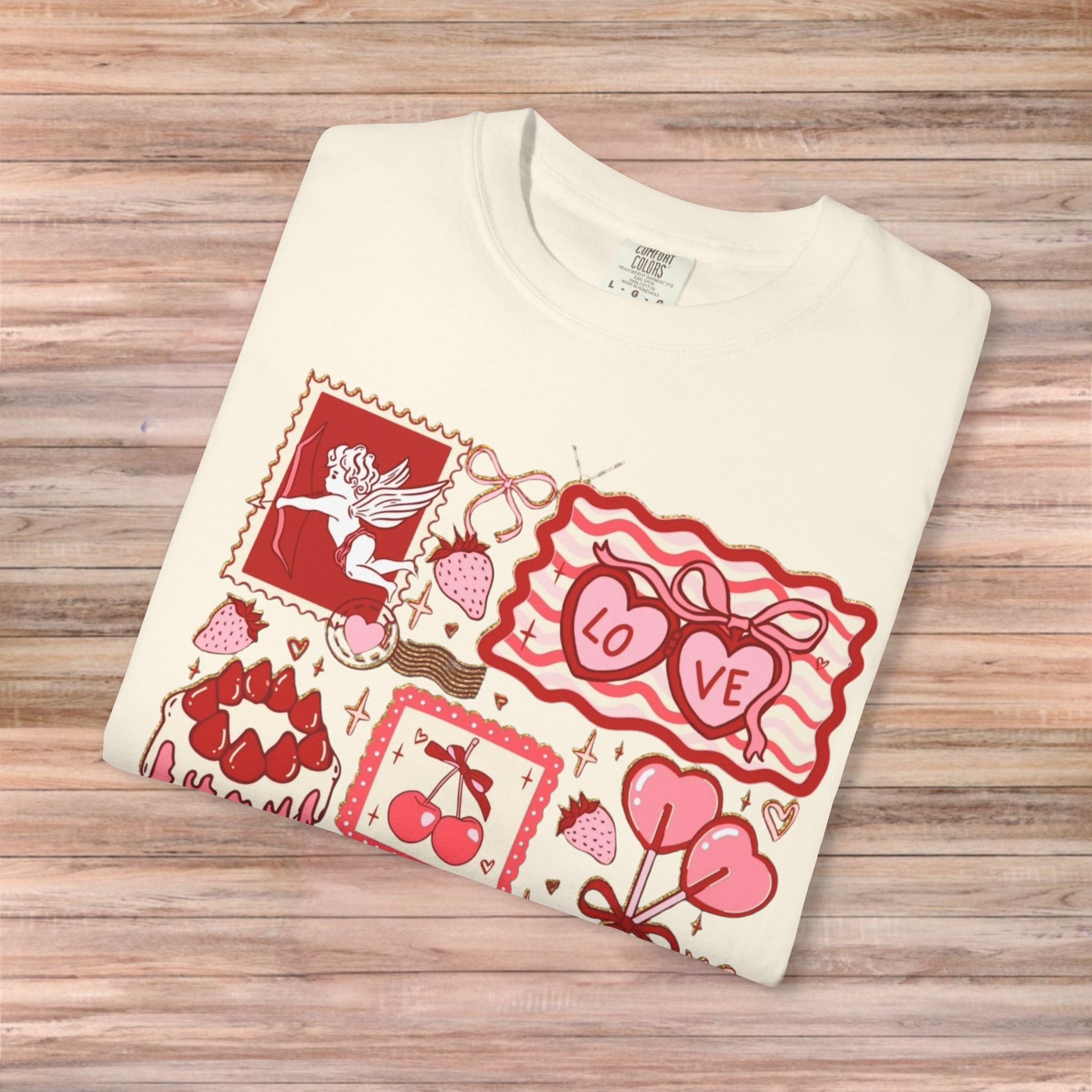 Valentines Vintage Card Post Tshirt