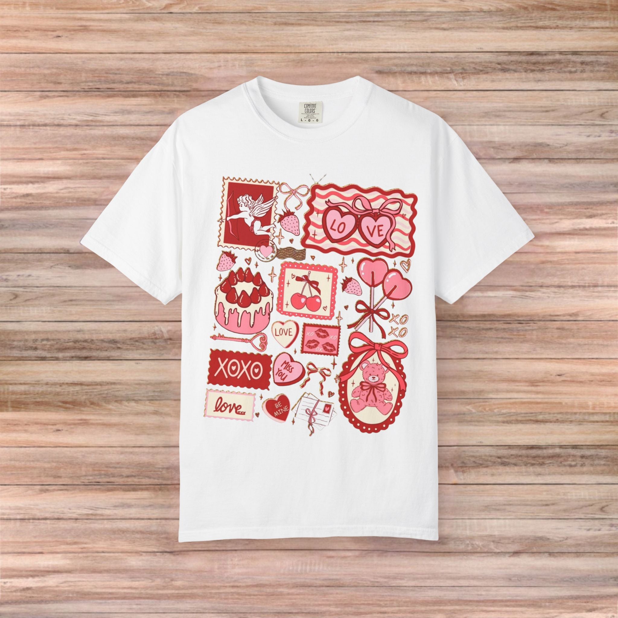 Valentines Vintage Card Post Tshirt