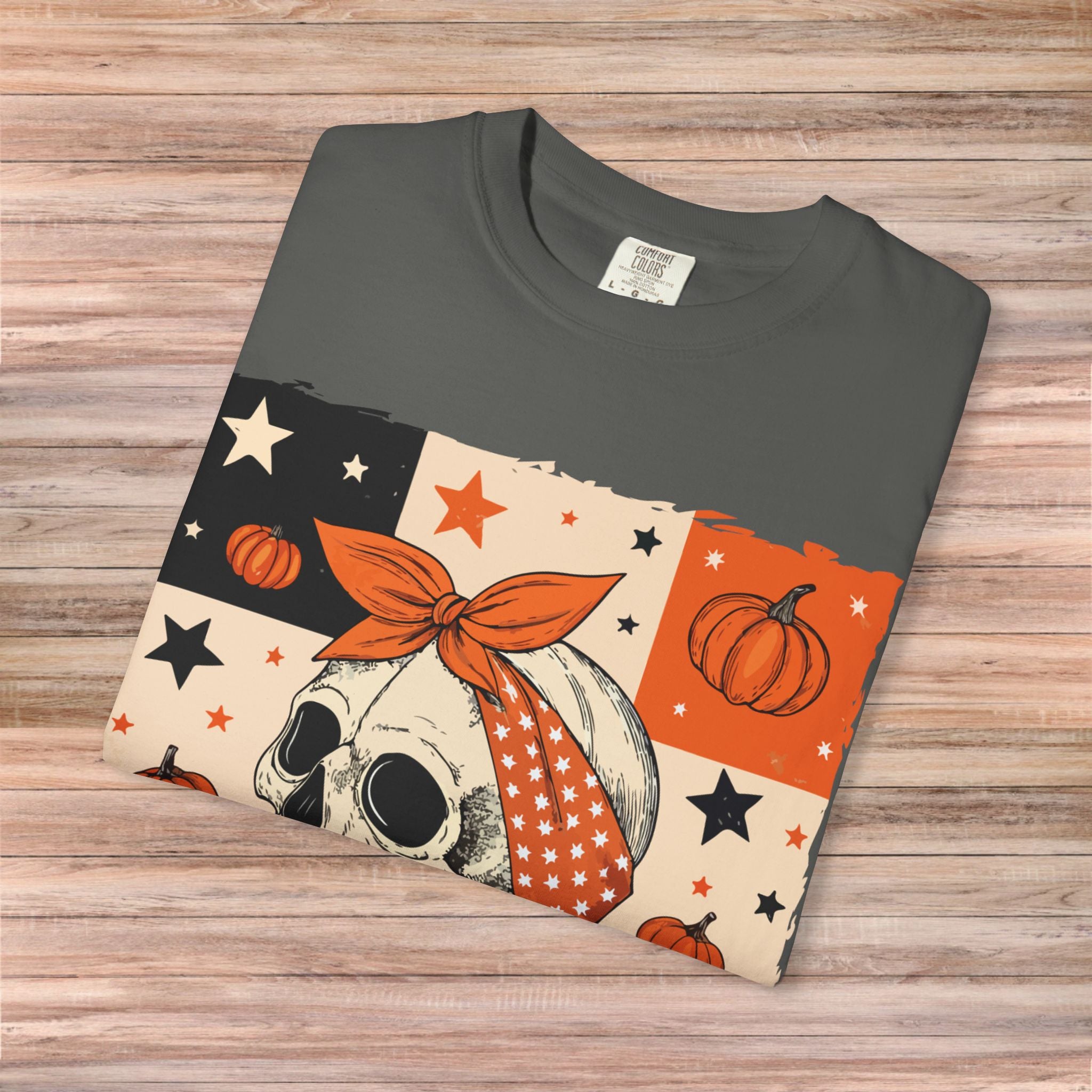 Vintage Halloween Skull Tshirt