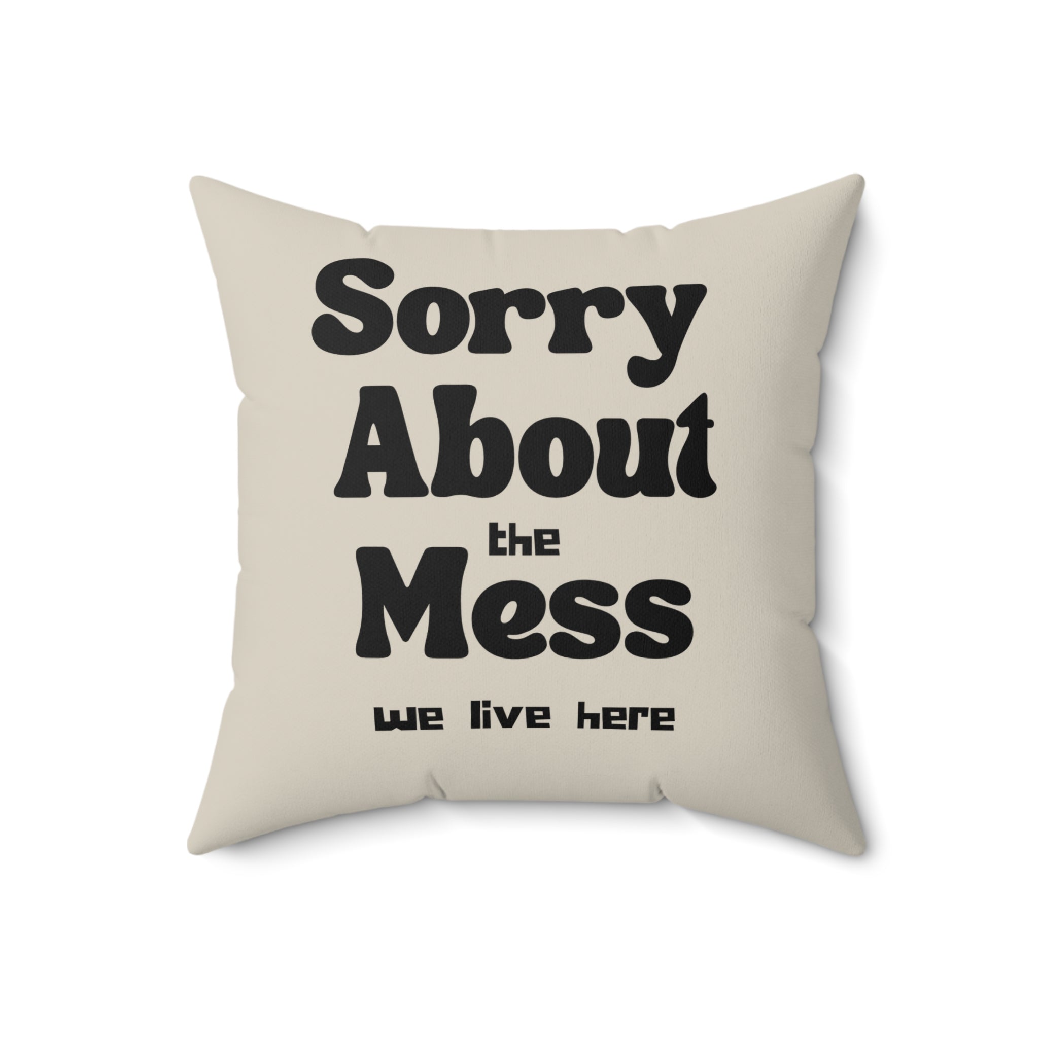 Sorry About the Mess Pillow