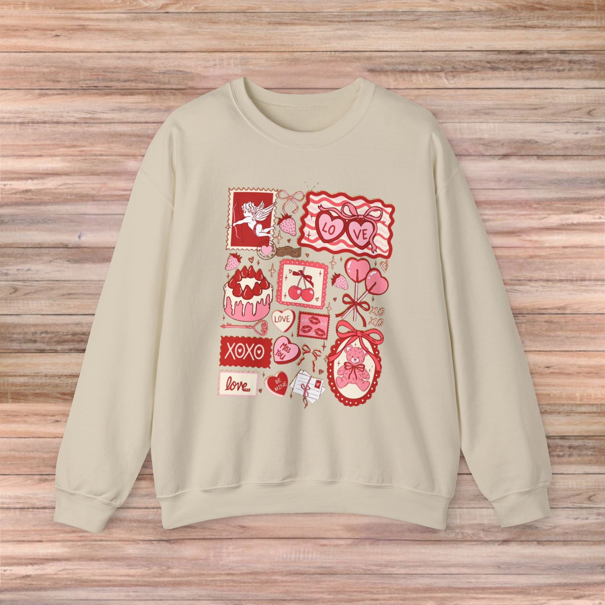 Valentines Vintage Cards Sweater