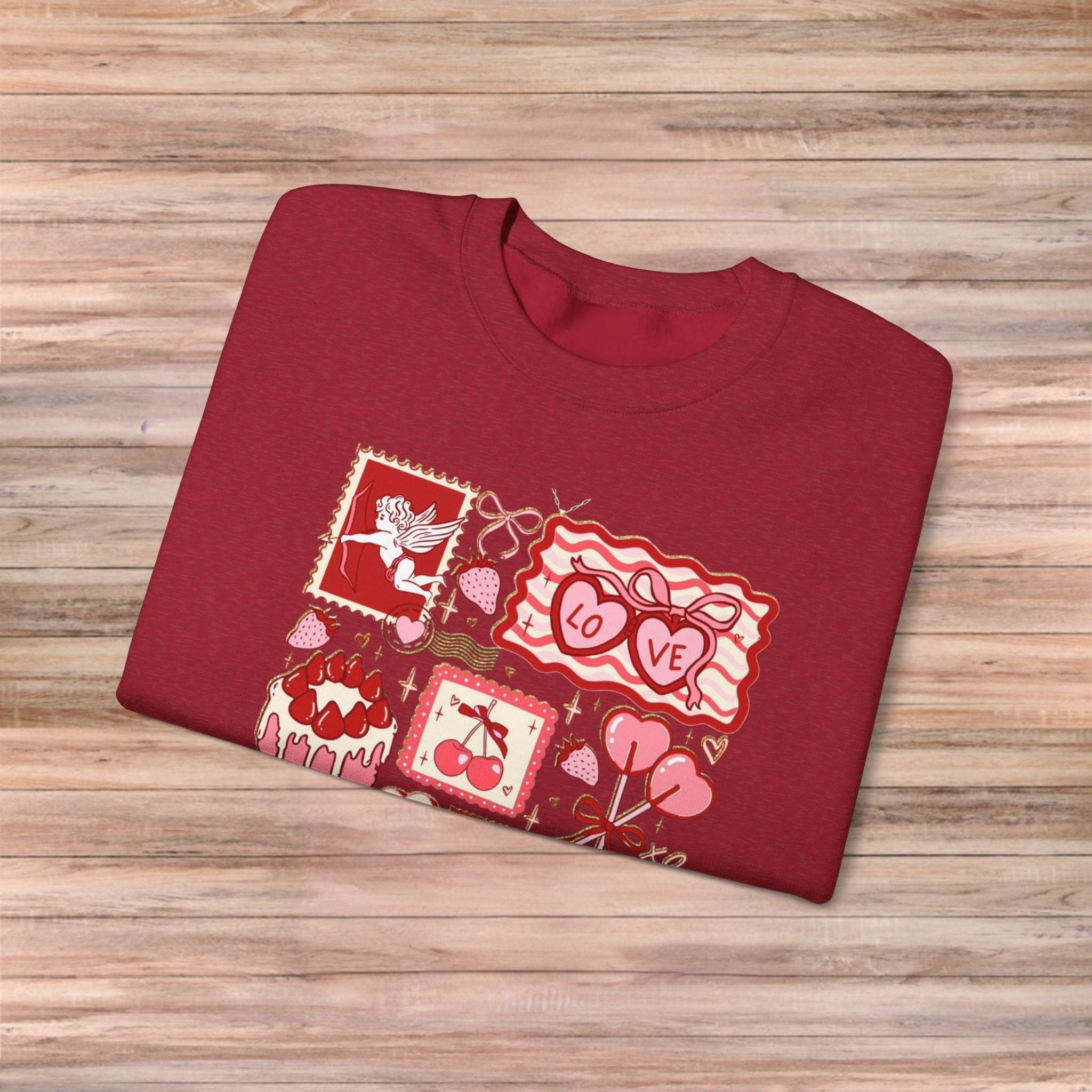 Valentines Vintage Cards Sweater