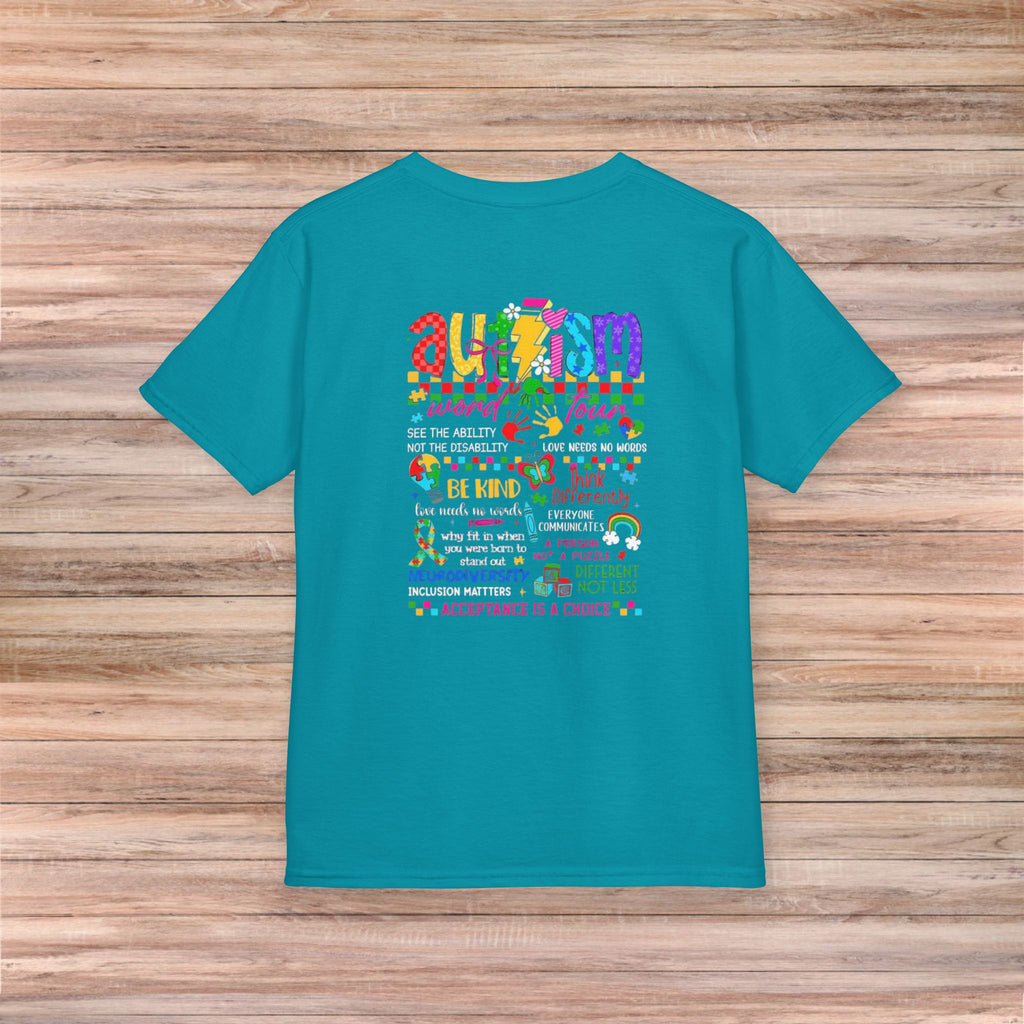 Autism Awareness Kids Be Kind & Embrace Youth Tshirt