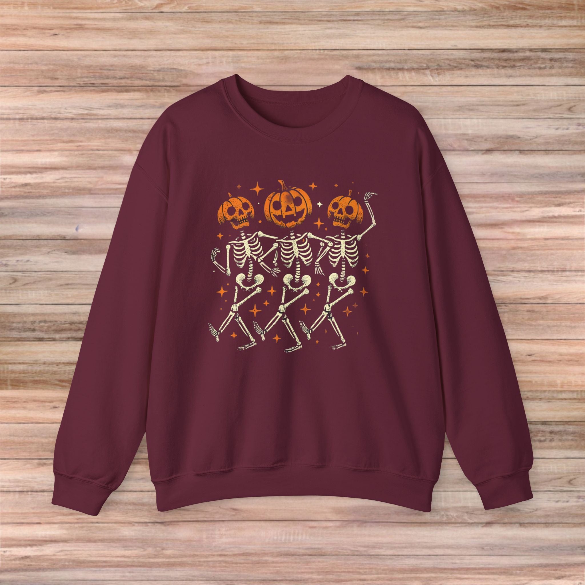 Pumpkin Skeleton Friends Sweater