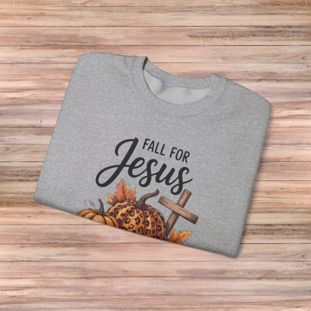 Fall For Jesus He Never Leaves Sweater