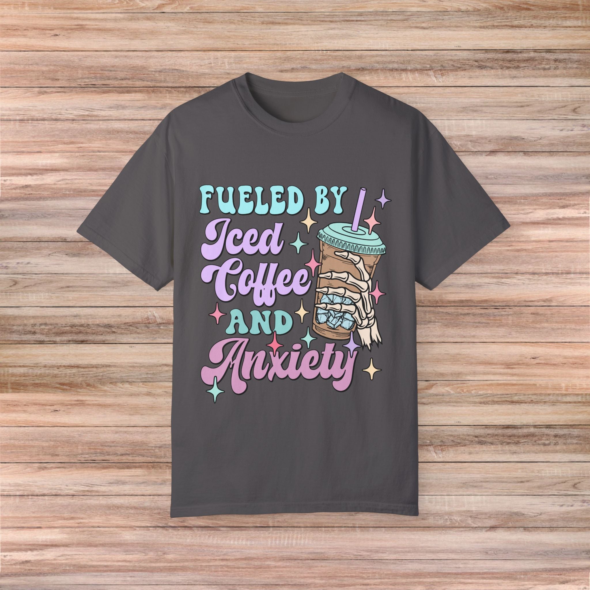 Fueled by Iced Coffee and Anxiety Tshirt