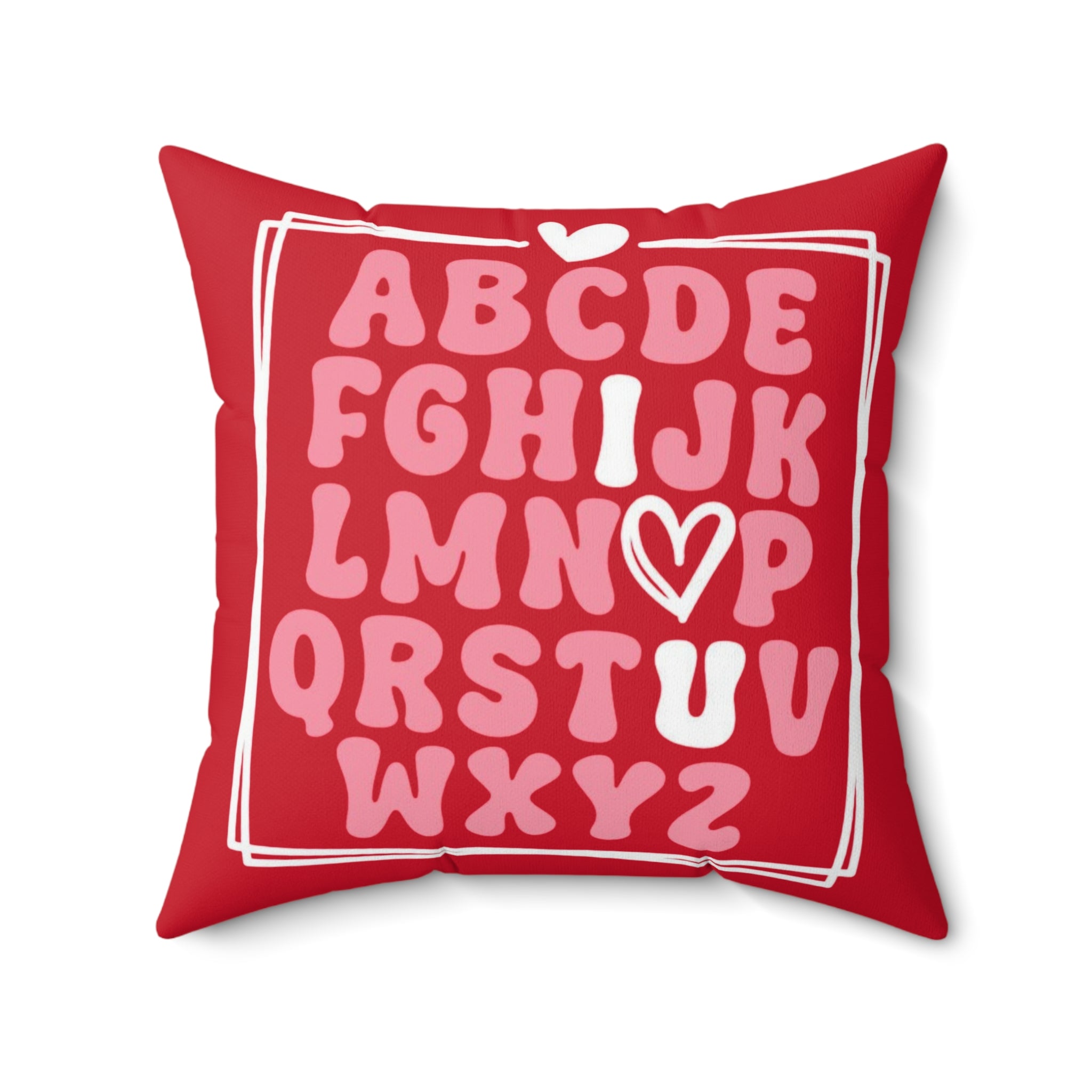 I ♡ you Alphabet  Pillow