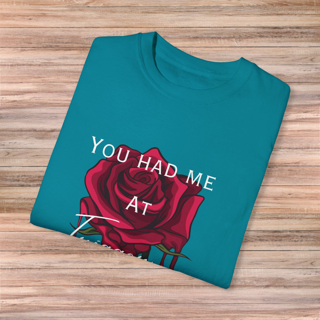 You Had Me at Trigger Warning Rose Tshirt