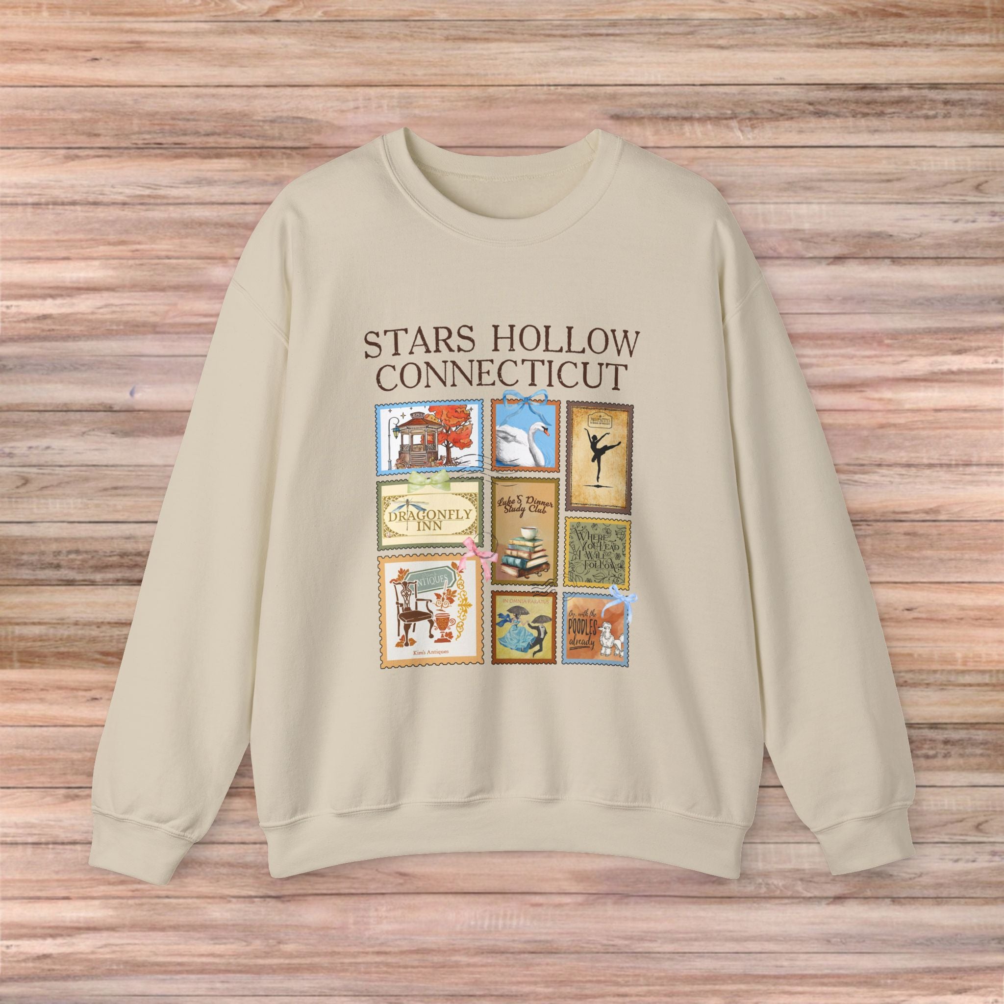 Stars Hollow Connecticut Post Stamp Sweater