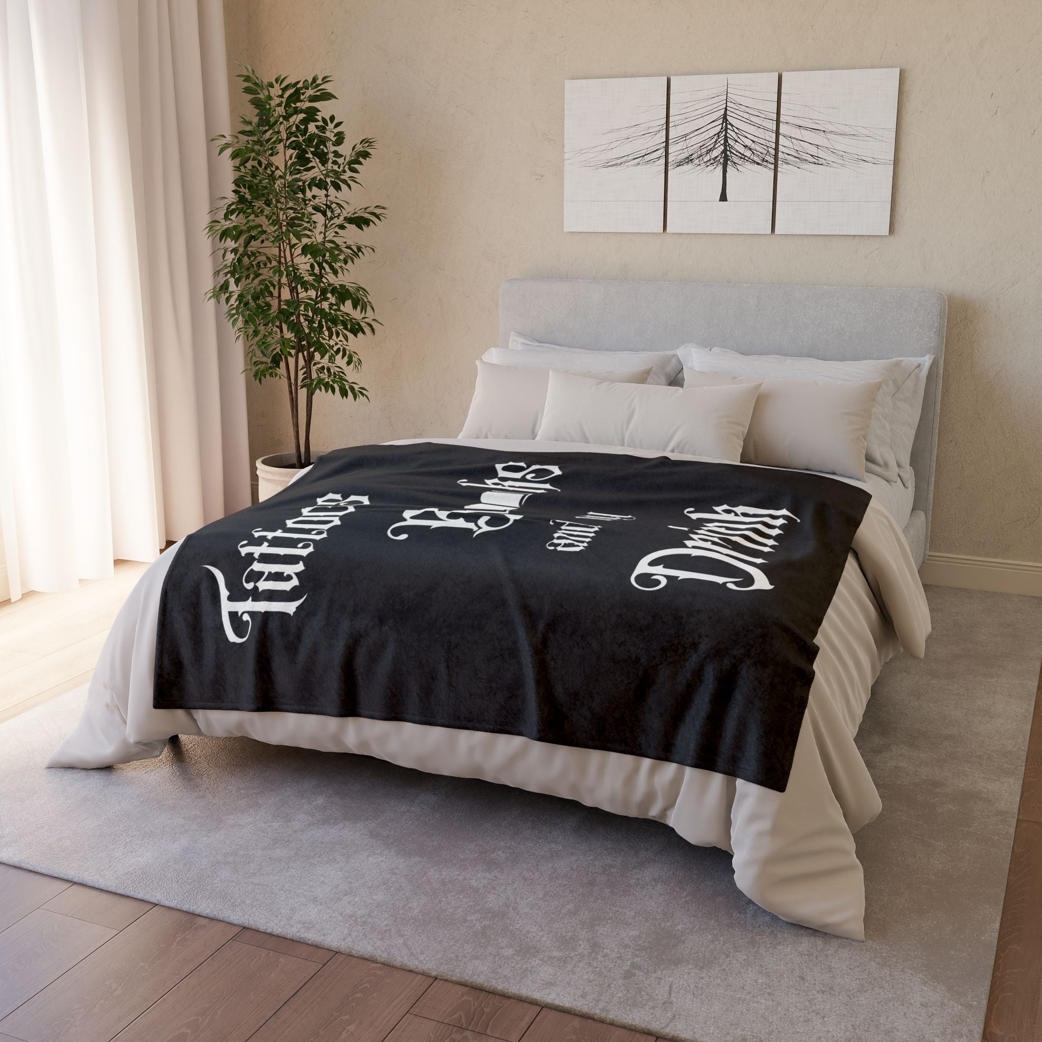 Tattoos, Books, and My Drink Blanket - Black