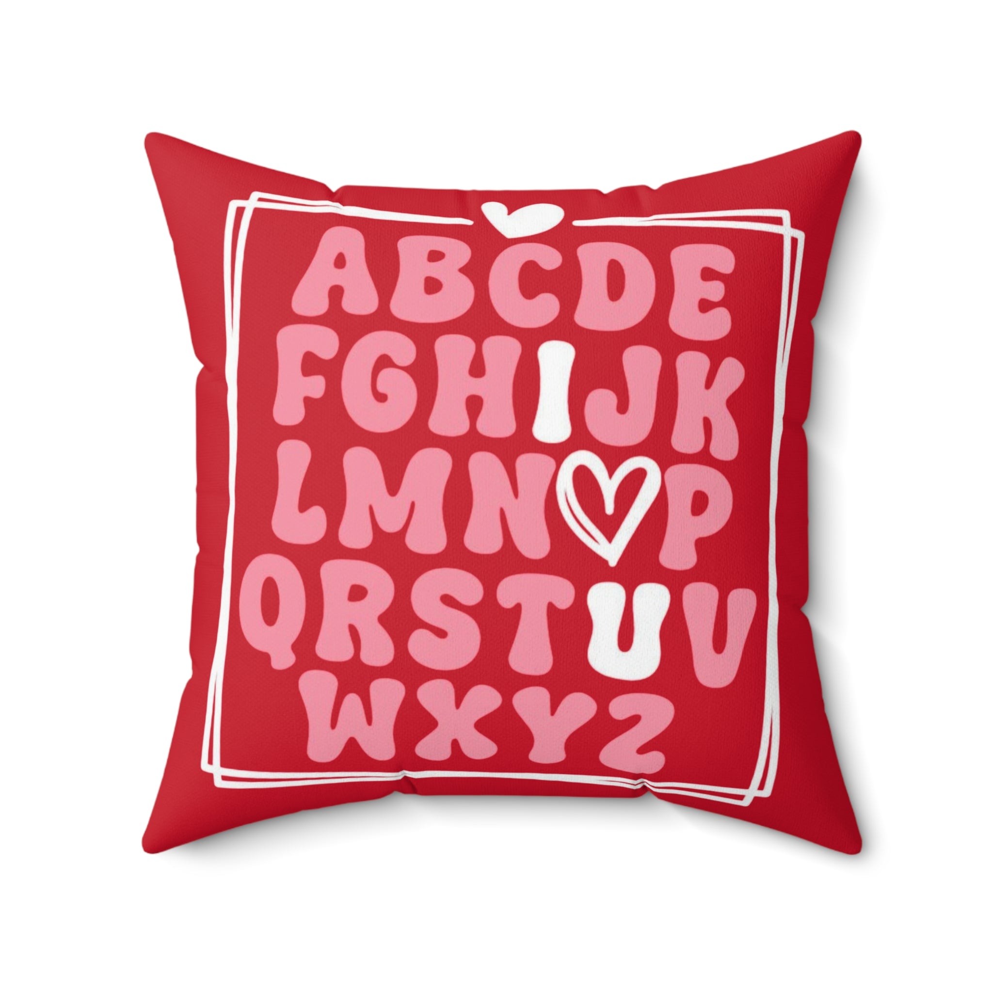 I ♡ you Alphabet  Pillow
