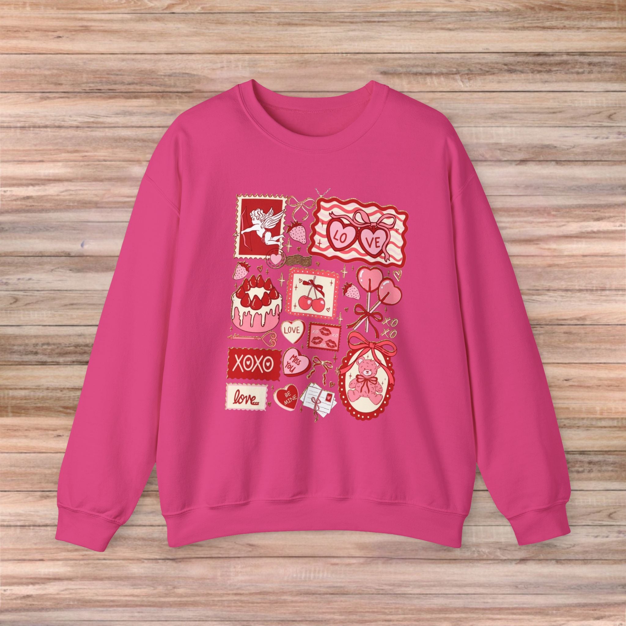 Valentines Vintage Cards Sweater