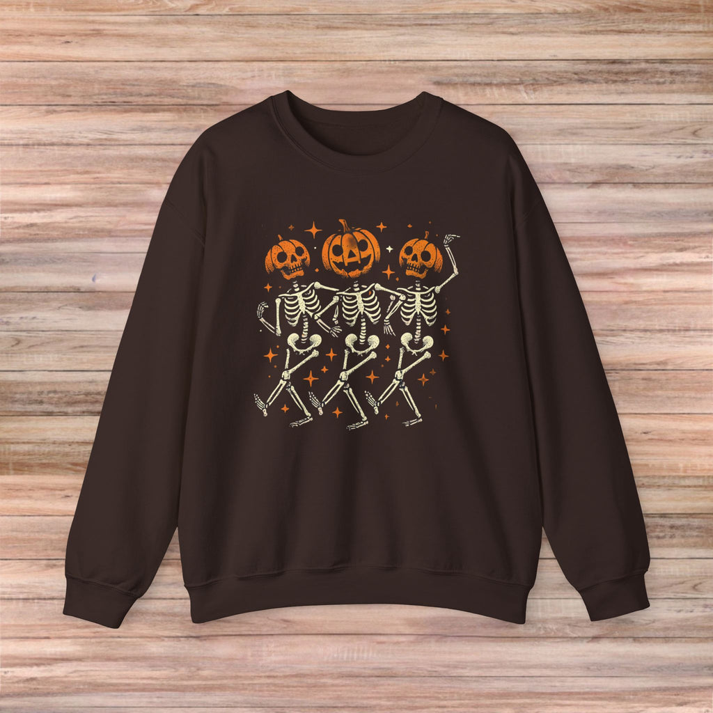 Pumpkin Skeleton Friends Sweater