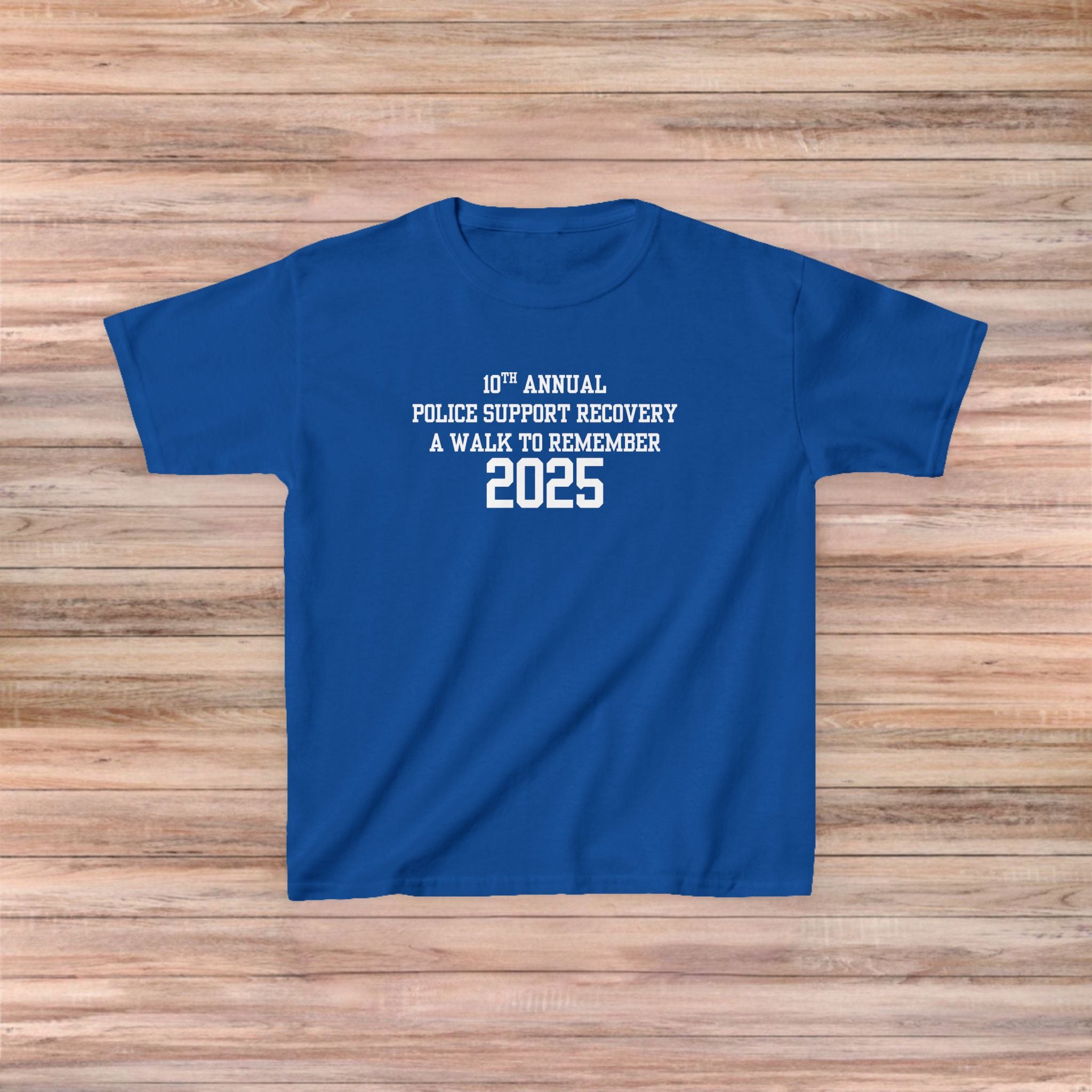 Police Support Recovery Walk Kids Tee