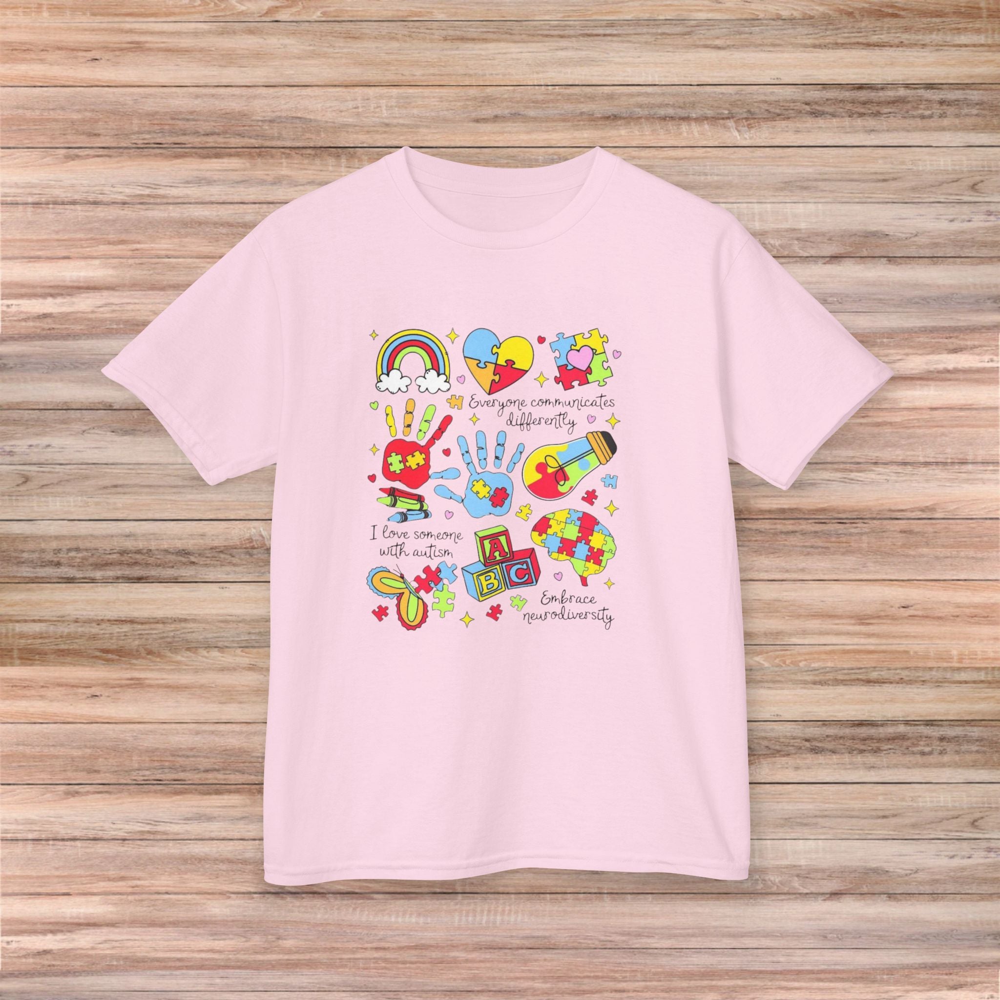 I Love Someone with Autism Youth Tshirt