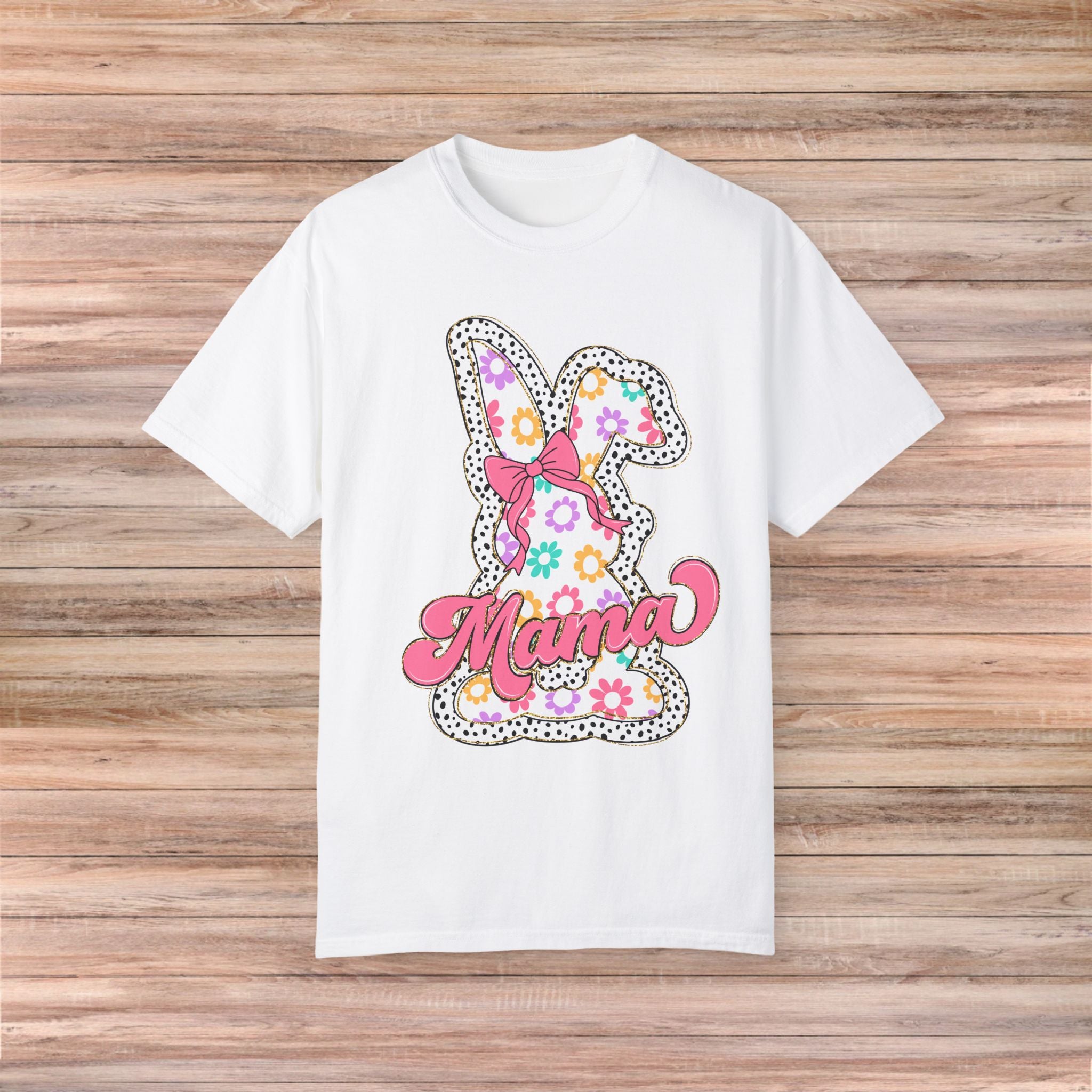 Floral Bunny Mama Tshirt