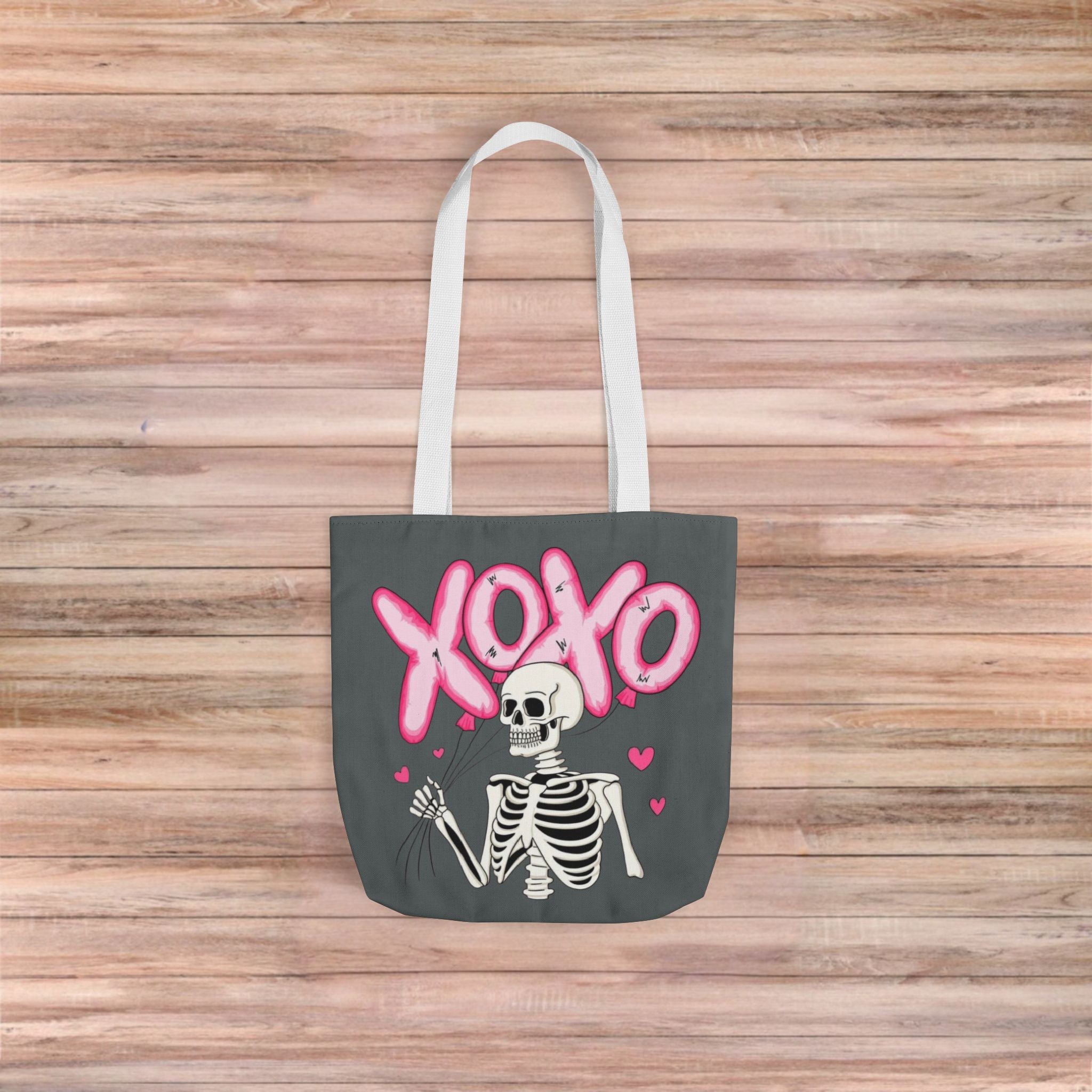 Skeleton XOXO Tote Bag
