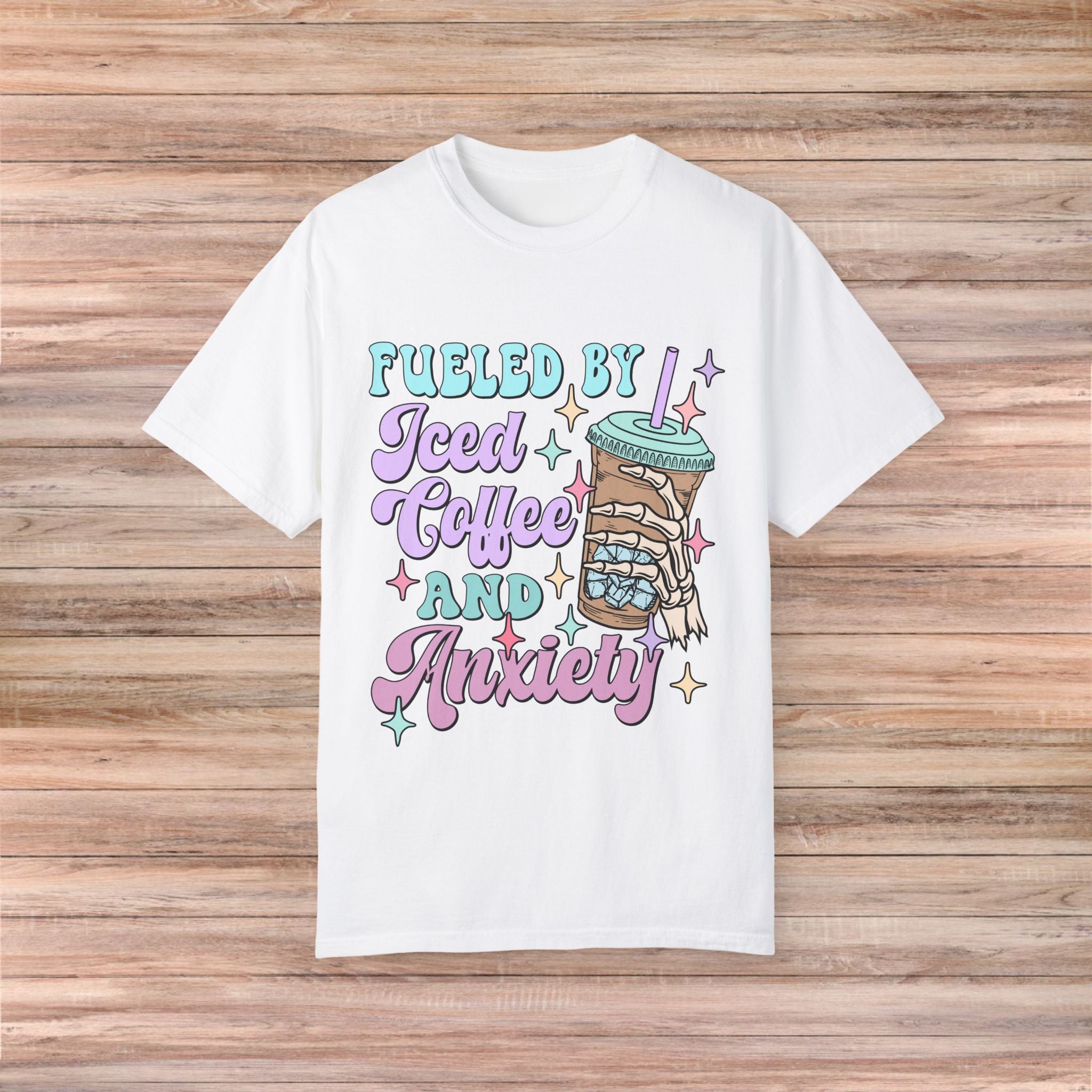 Fueled by Iced Coffee and Anxiety Tshirt