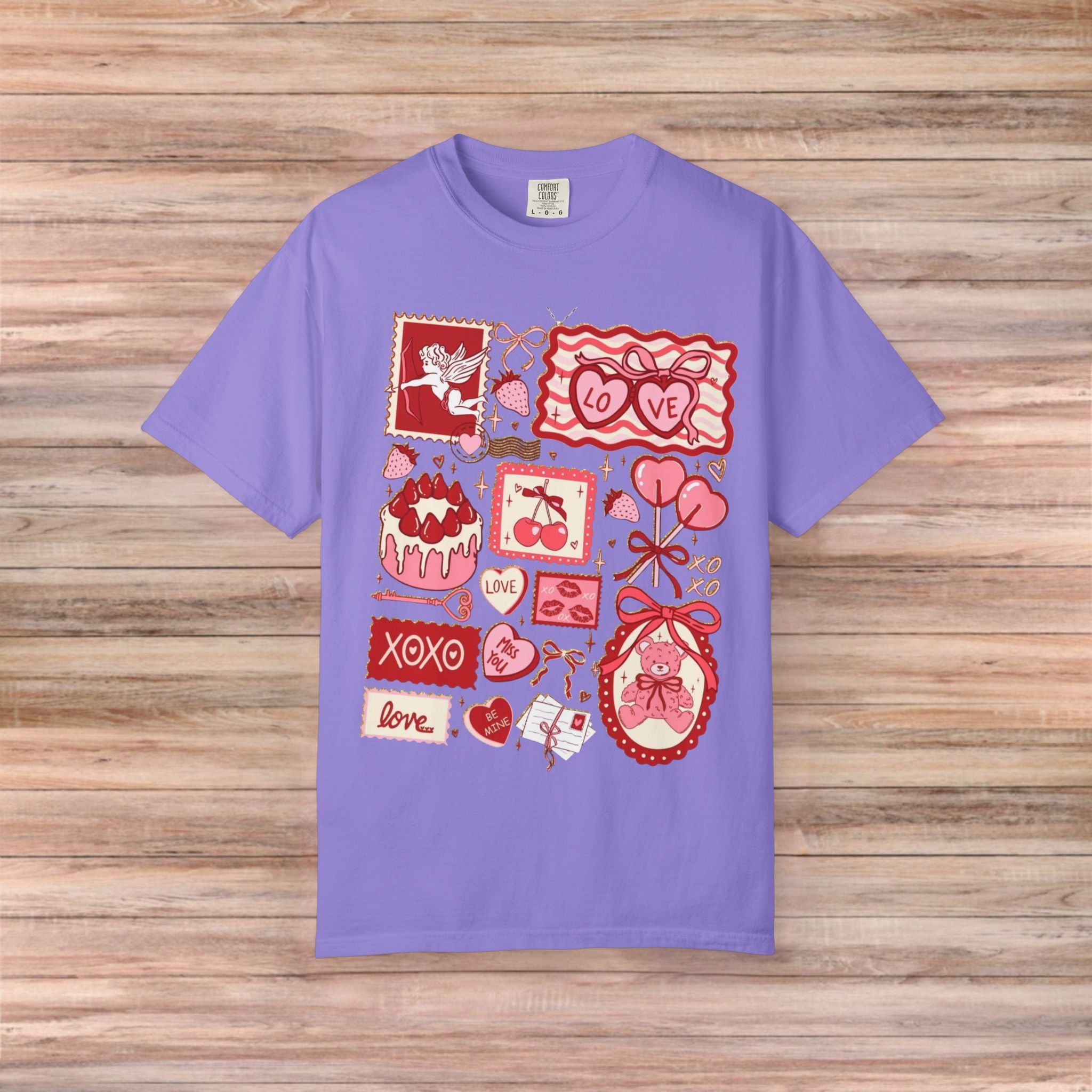 Valentines Vintage Card Post Tshirt
