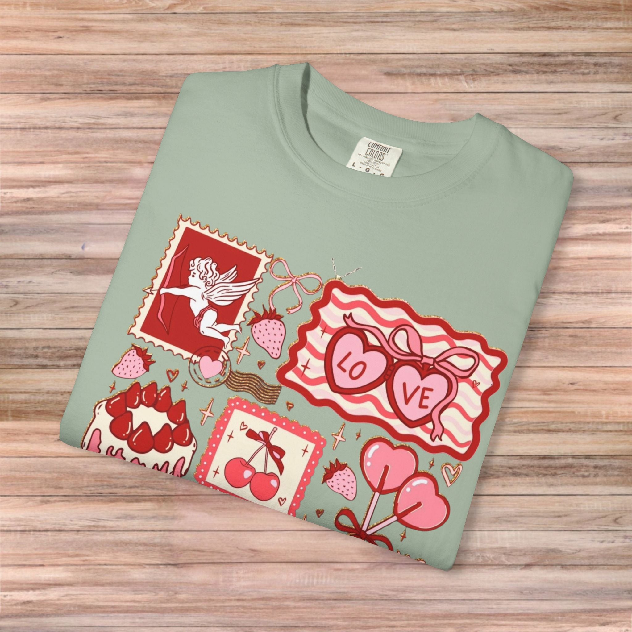 Valentines Vintage Card Post Tshirt